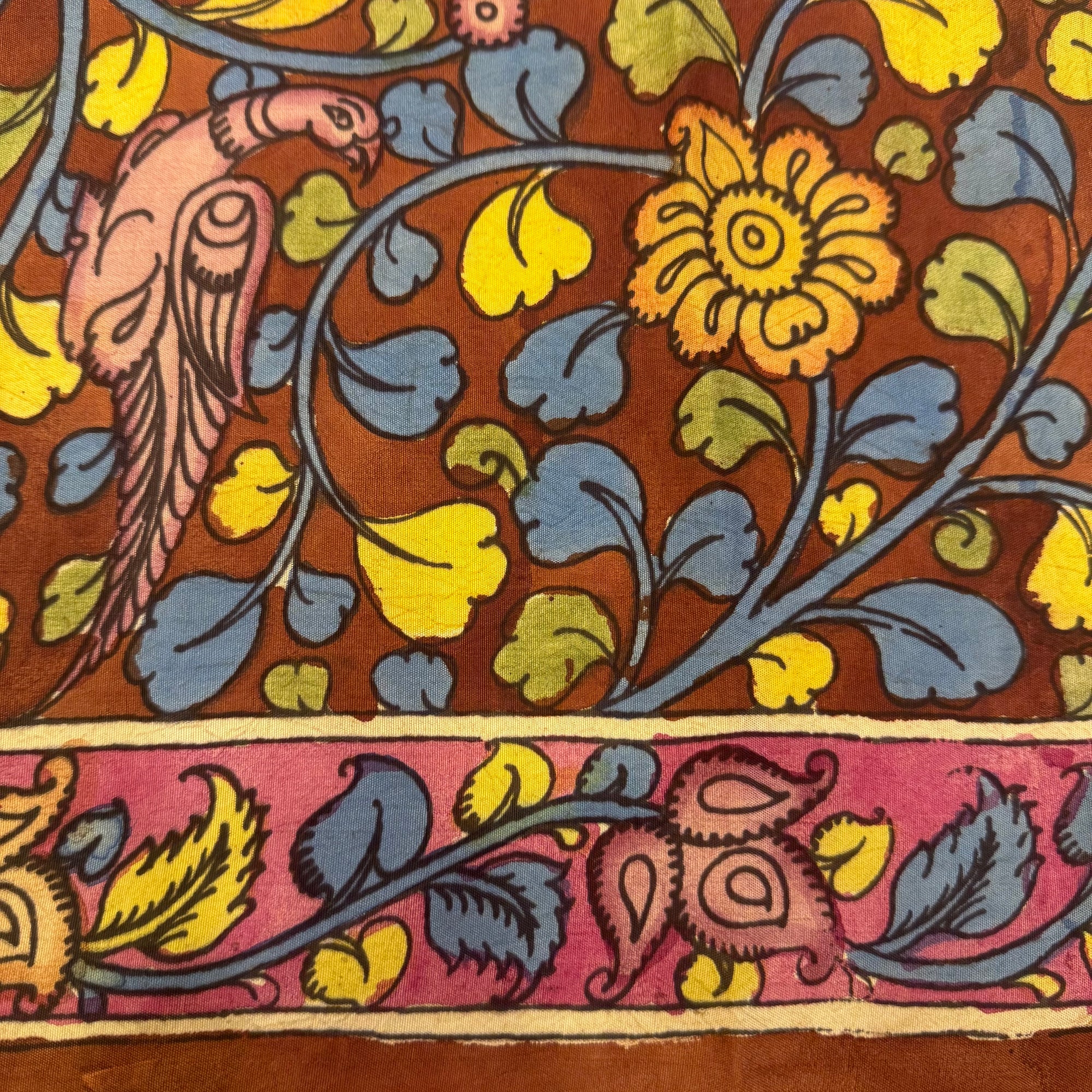 SHSKAL11 Kanchipuram Hand Painted kalamkari Silk Blouse