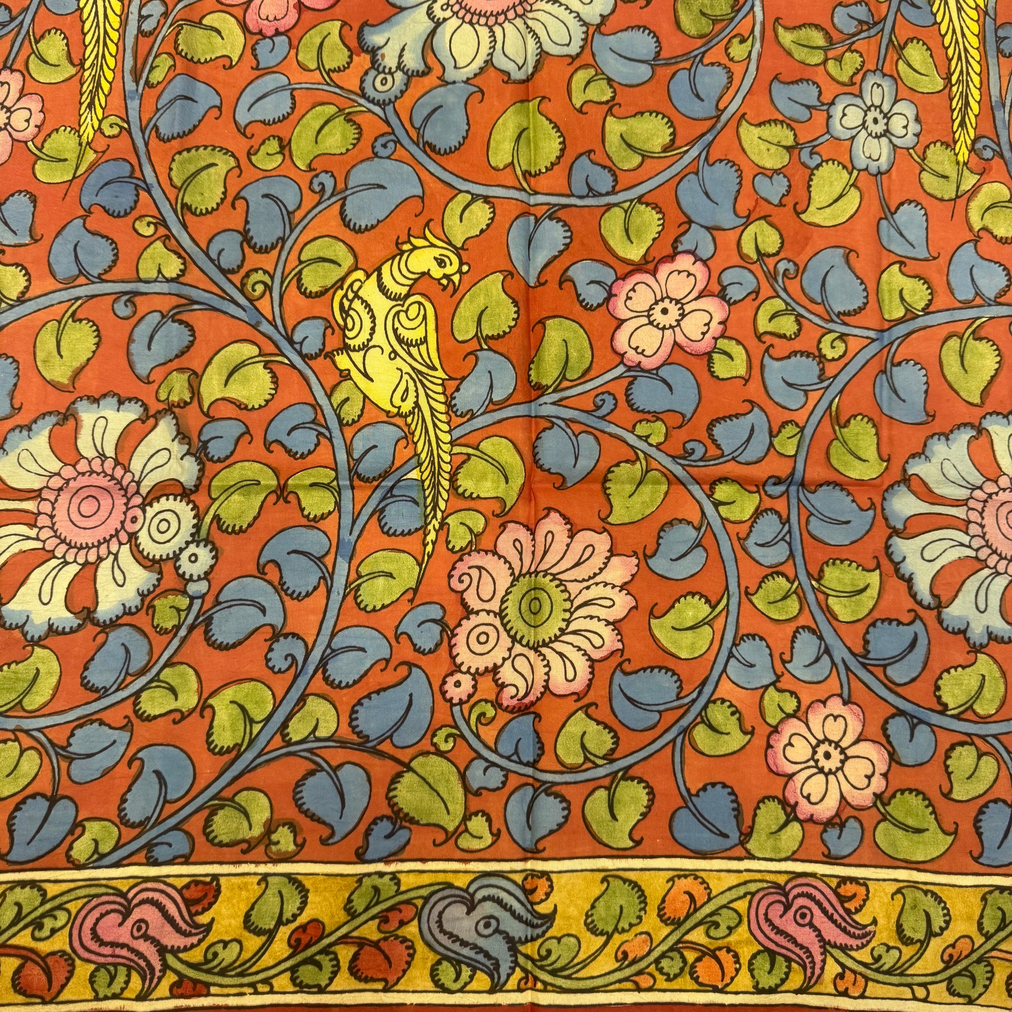 SHSKAL13 Kanchipuram Hand Painted kalamkari Silk Blouse