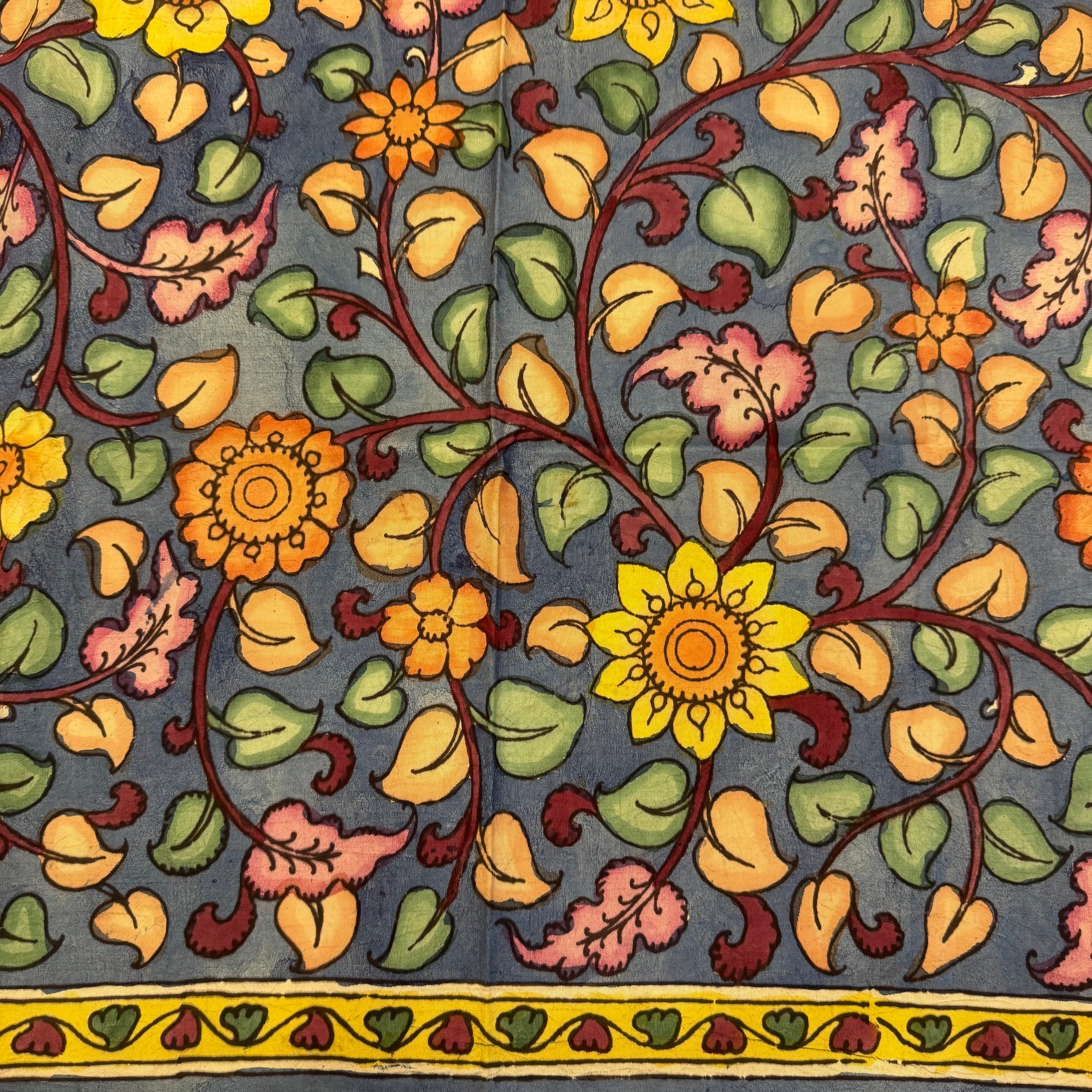 SHSKAL14 Kanchipuram Hand Painted kalamkari Silk Blouse