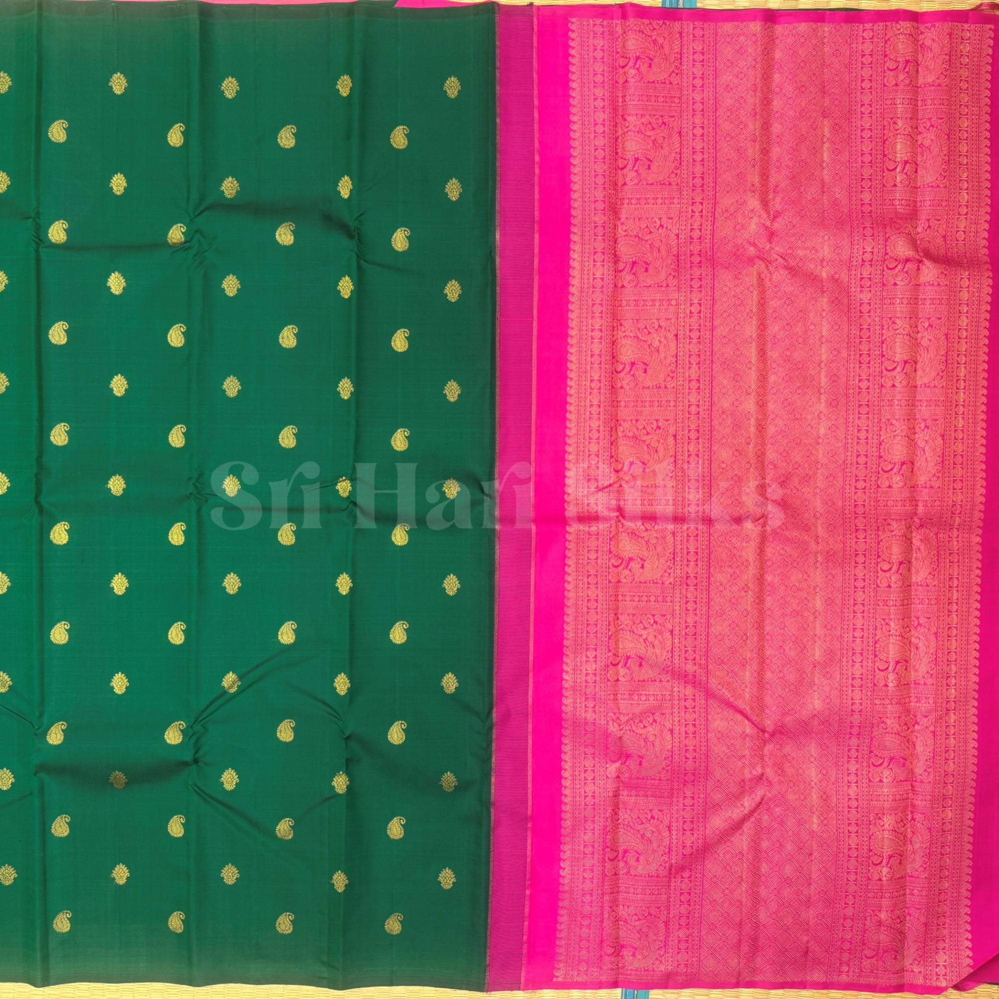SHS9797 Kanchipuram Handloom Silk Saree