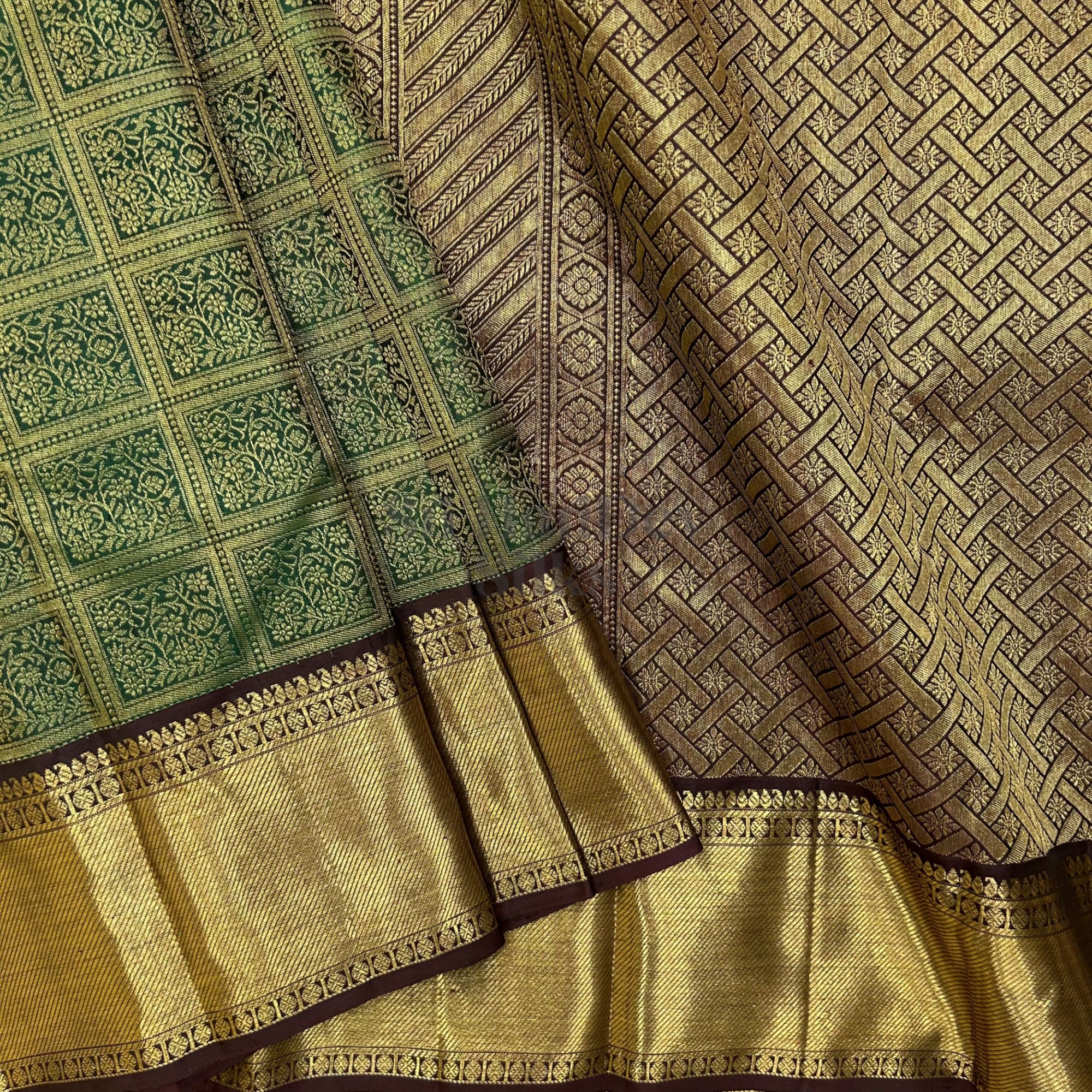 SHS8217 Kanchipuram Wedding Silk Sari