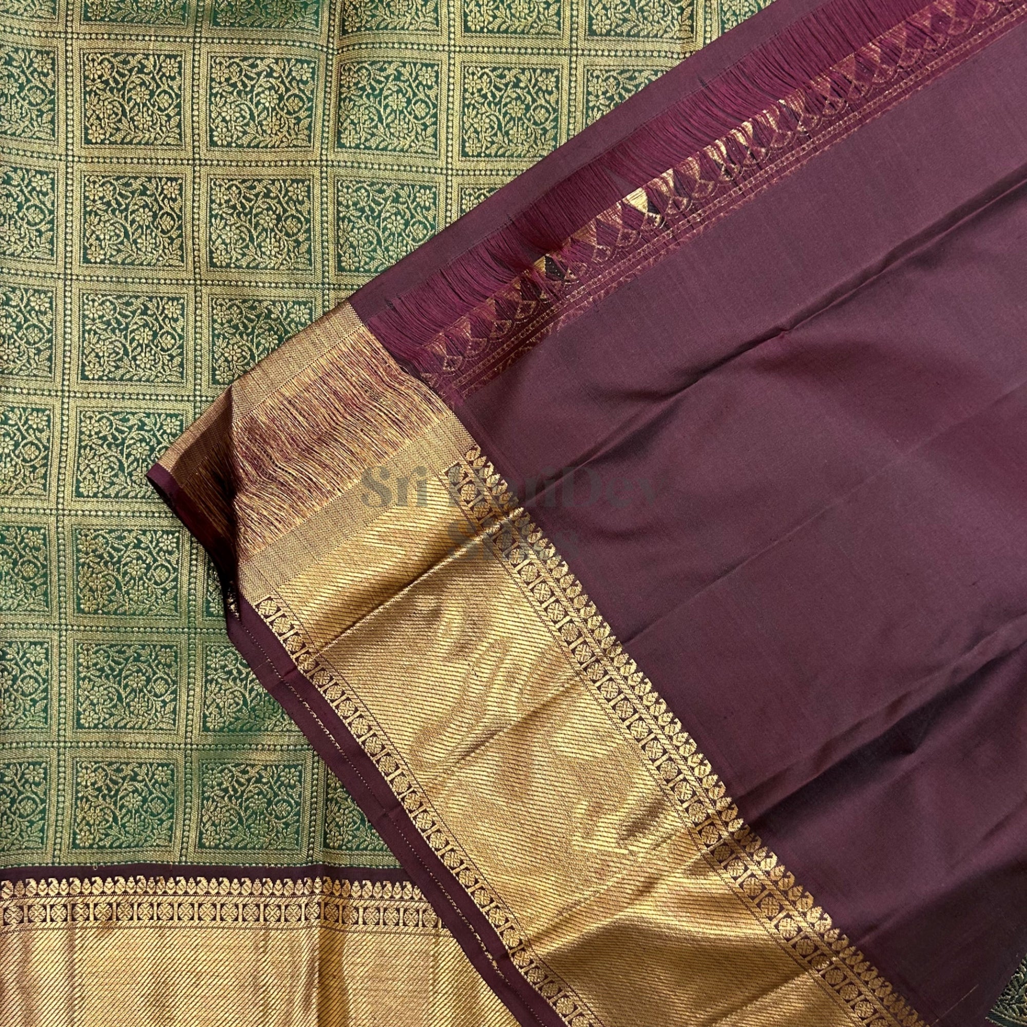 SHS8217 Kanchipuram Wedding Silk Sari