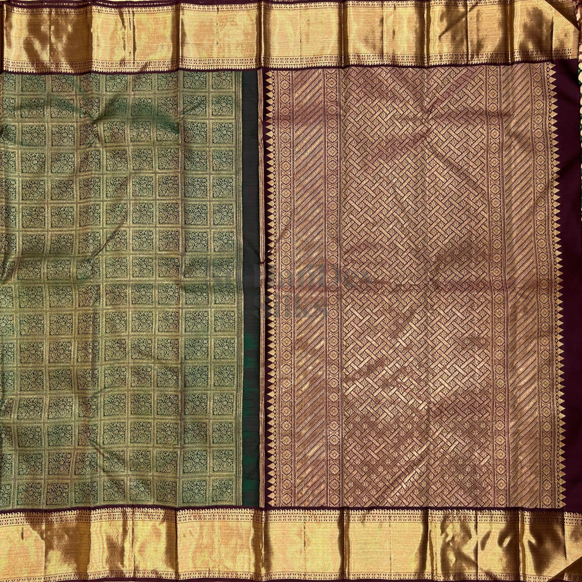 SHS8217 Kanchipuram Wedding Silk Sari