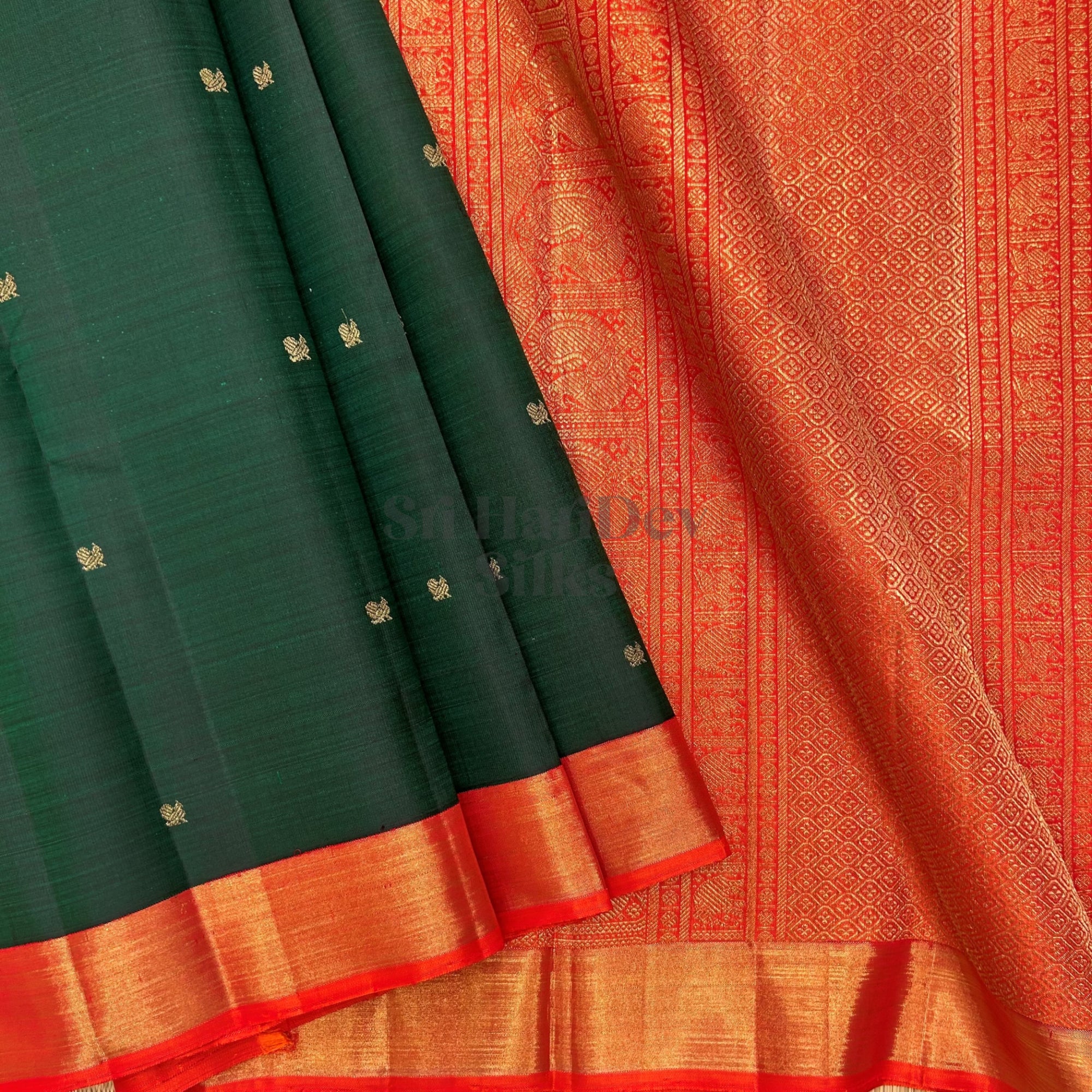 SHSBA03 Kanchipuram Pure Handloom Silk Sari