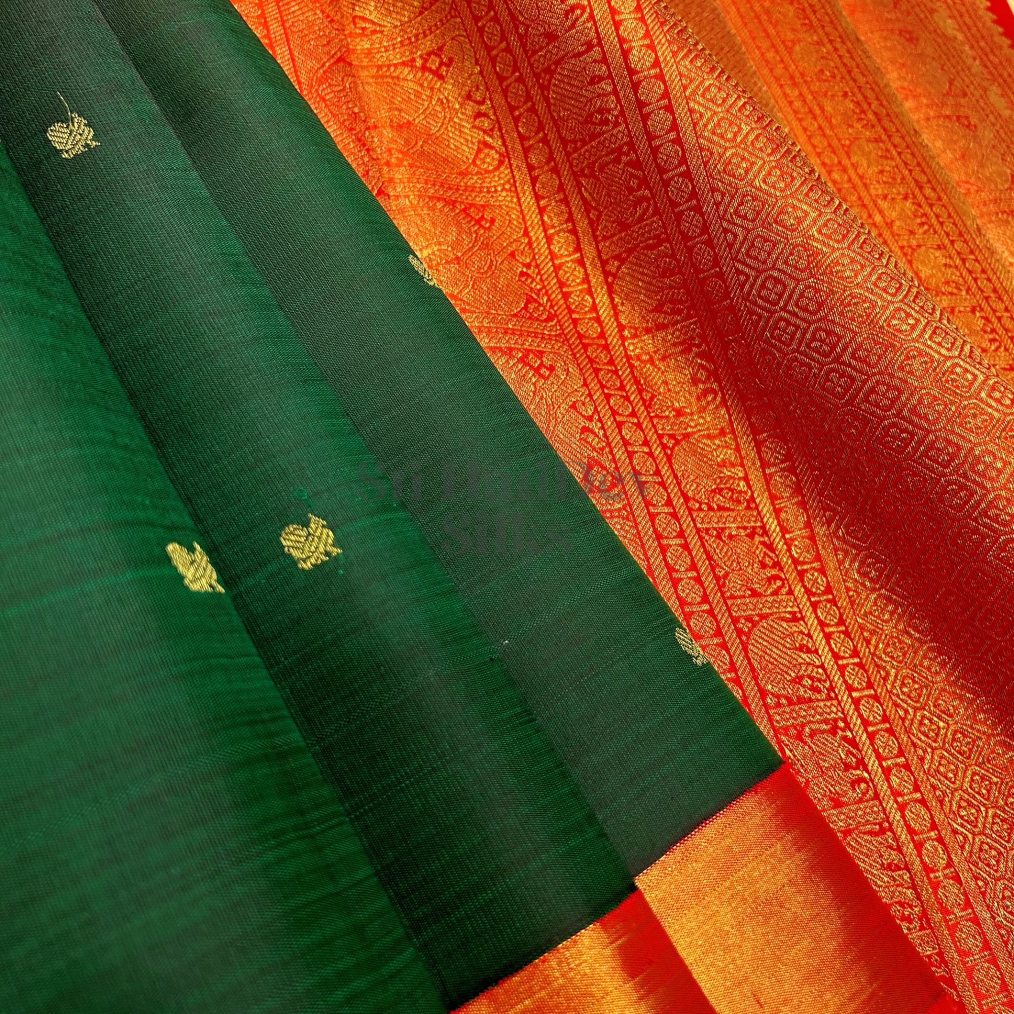 SHSBA03 Kanchipuram Pure Handloom Silk Sari