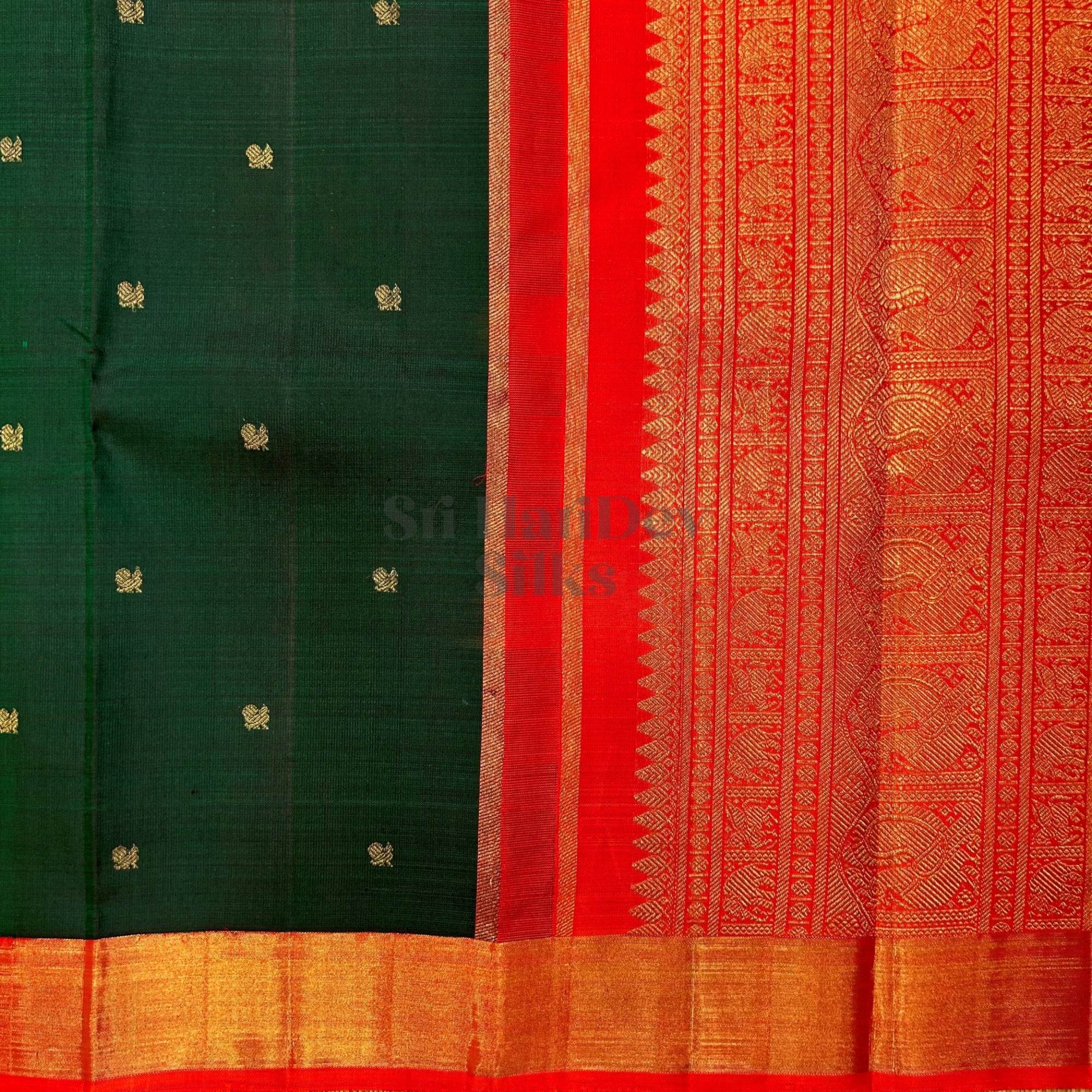 SHSBA03 Kanchipuram Pure Handloom Silk Sari