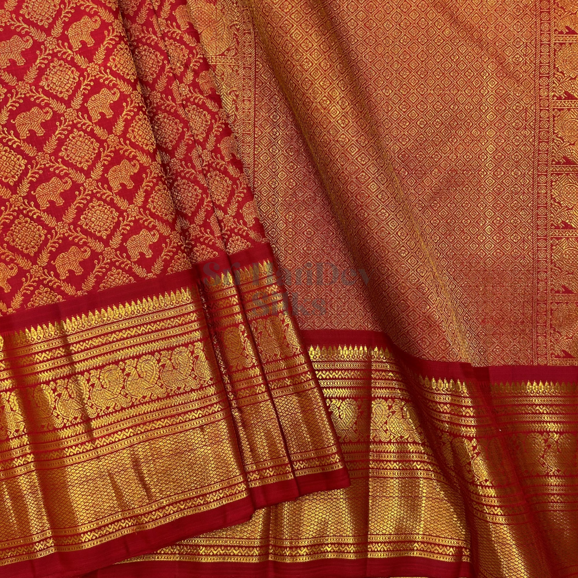 SHSRA01 Kanchipuram Wedding Silk Sari