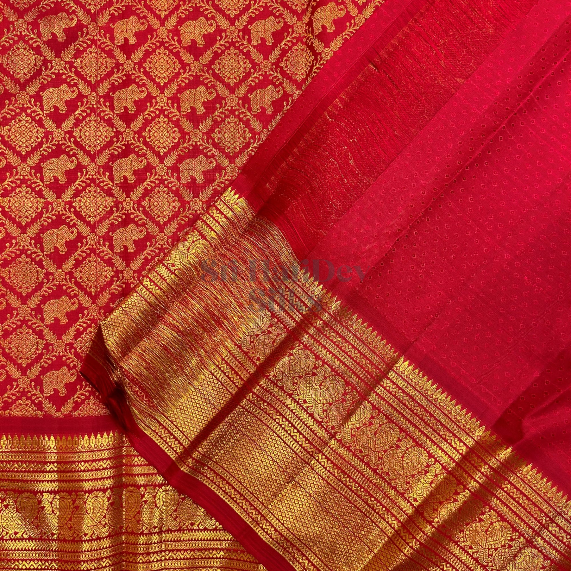 SHSRA01 Kanchipuram Wedding Silk Sari