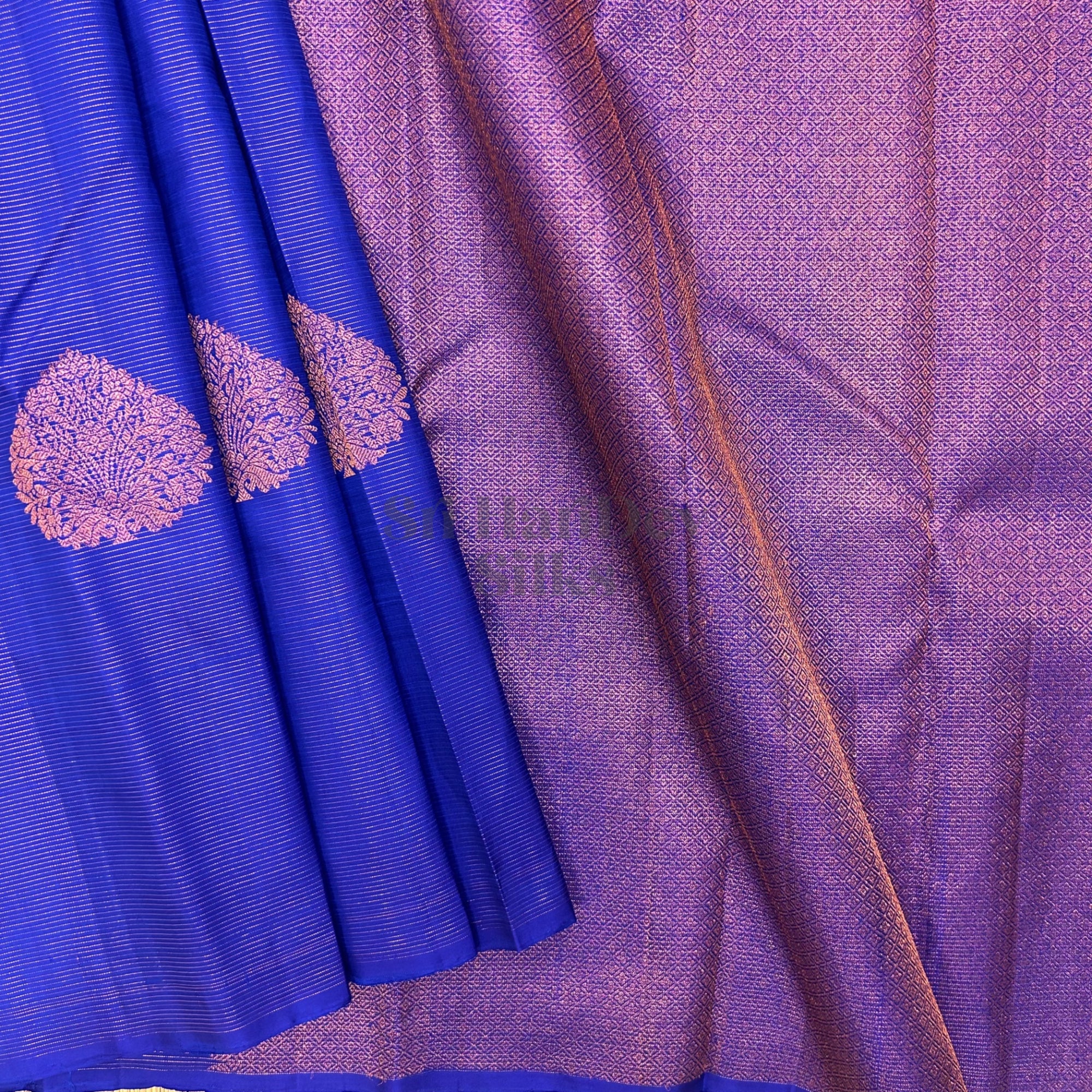 SHS7975 Kanchipuram Pure Handloom Silk Sari