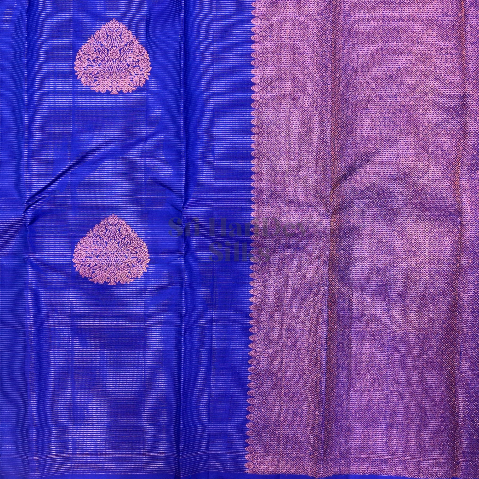 SHS7975 Kanchipuram Pure Handloom Silk Sari