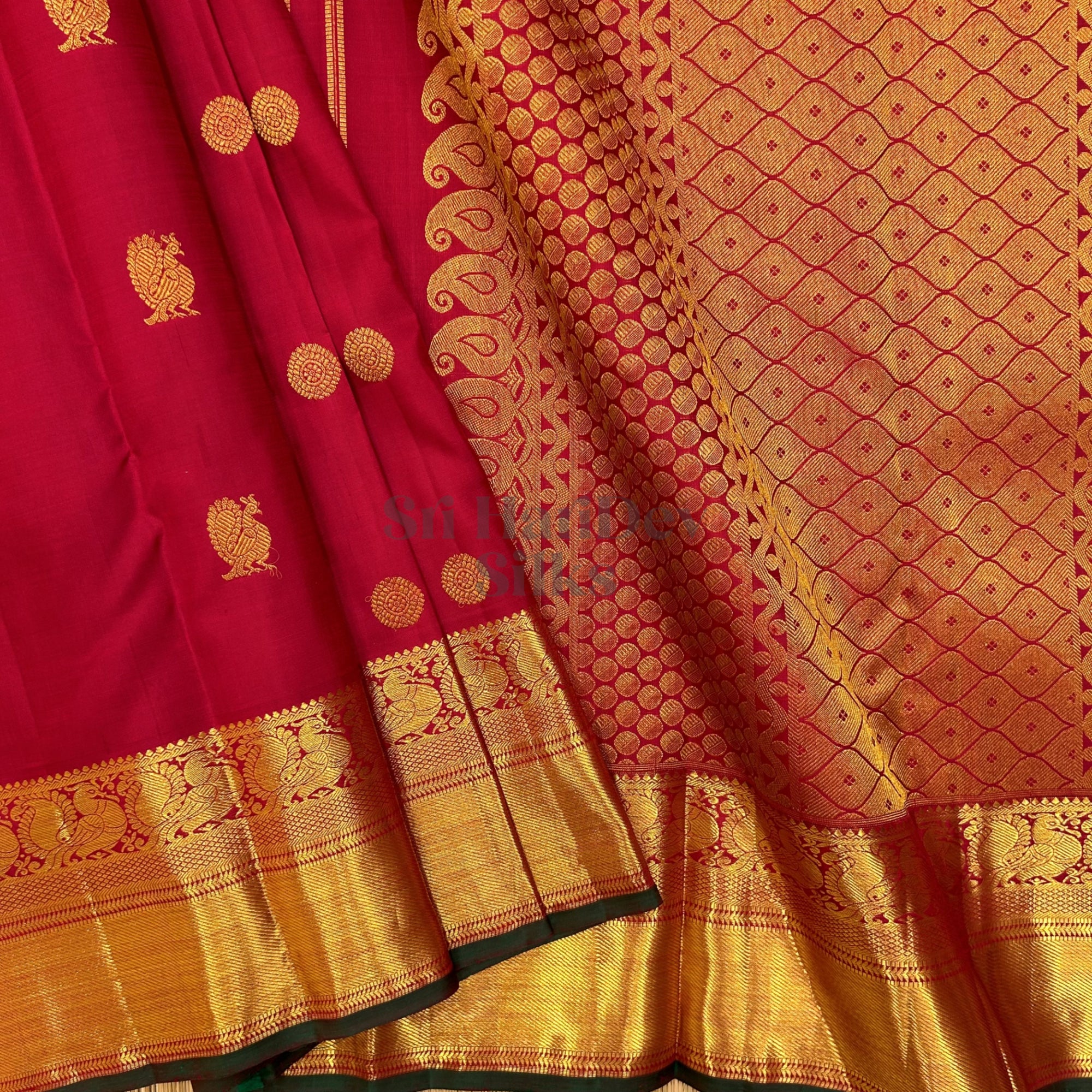 SHS8144 Kanchipuram Pure Handloom Silk Sari