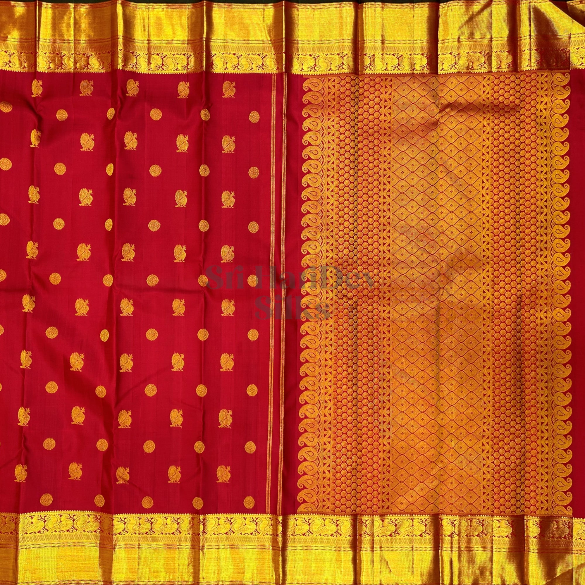 SHS8144 Kanchipuram Pure Handloom Silk Sari