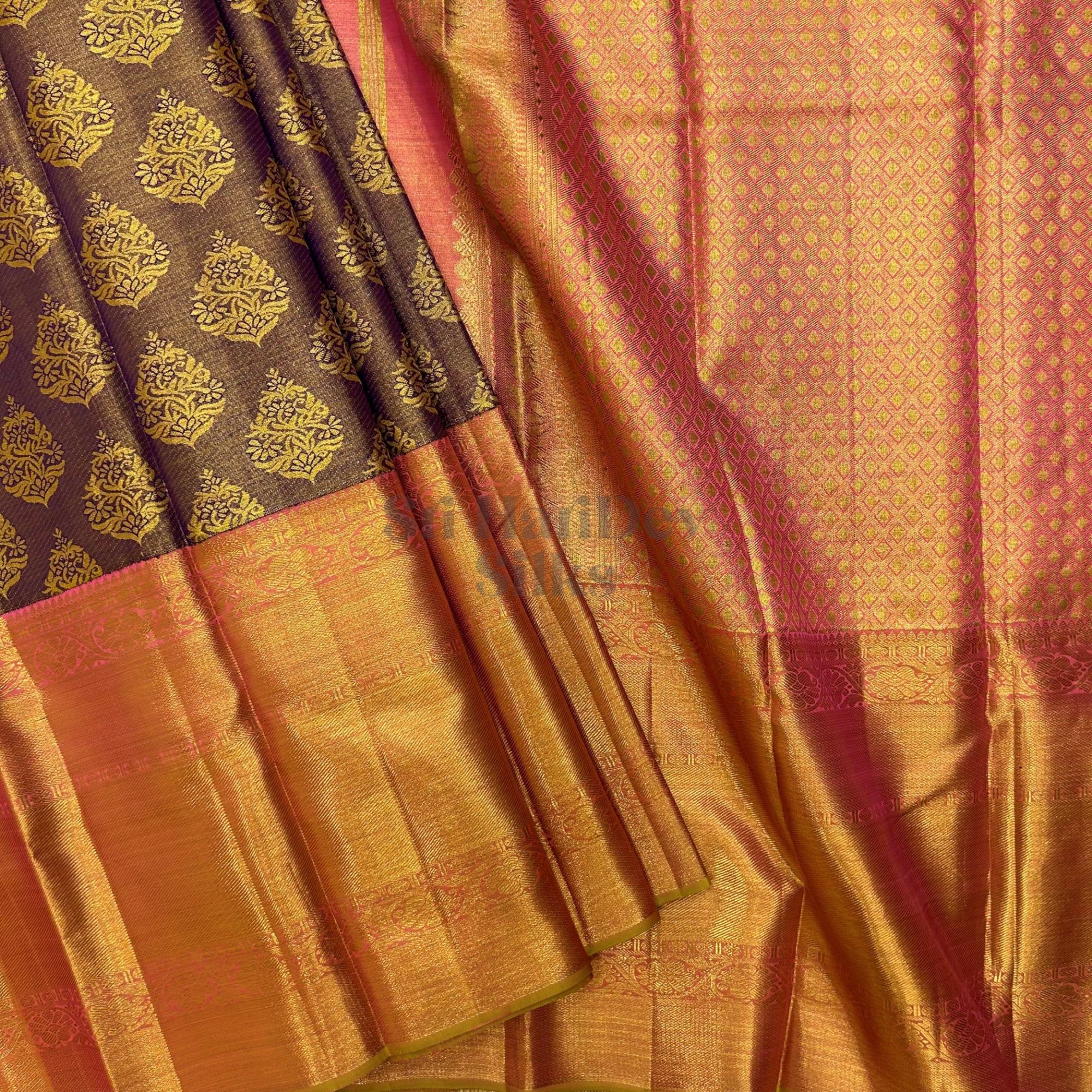 SHSNEW Kanchipuram Wedding Silk Sari