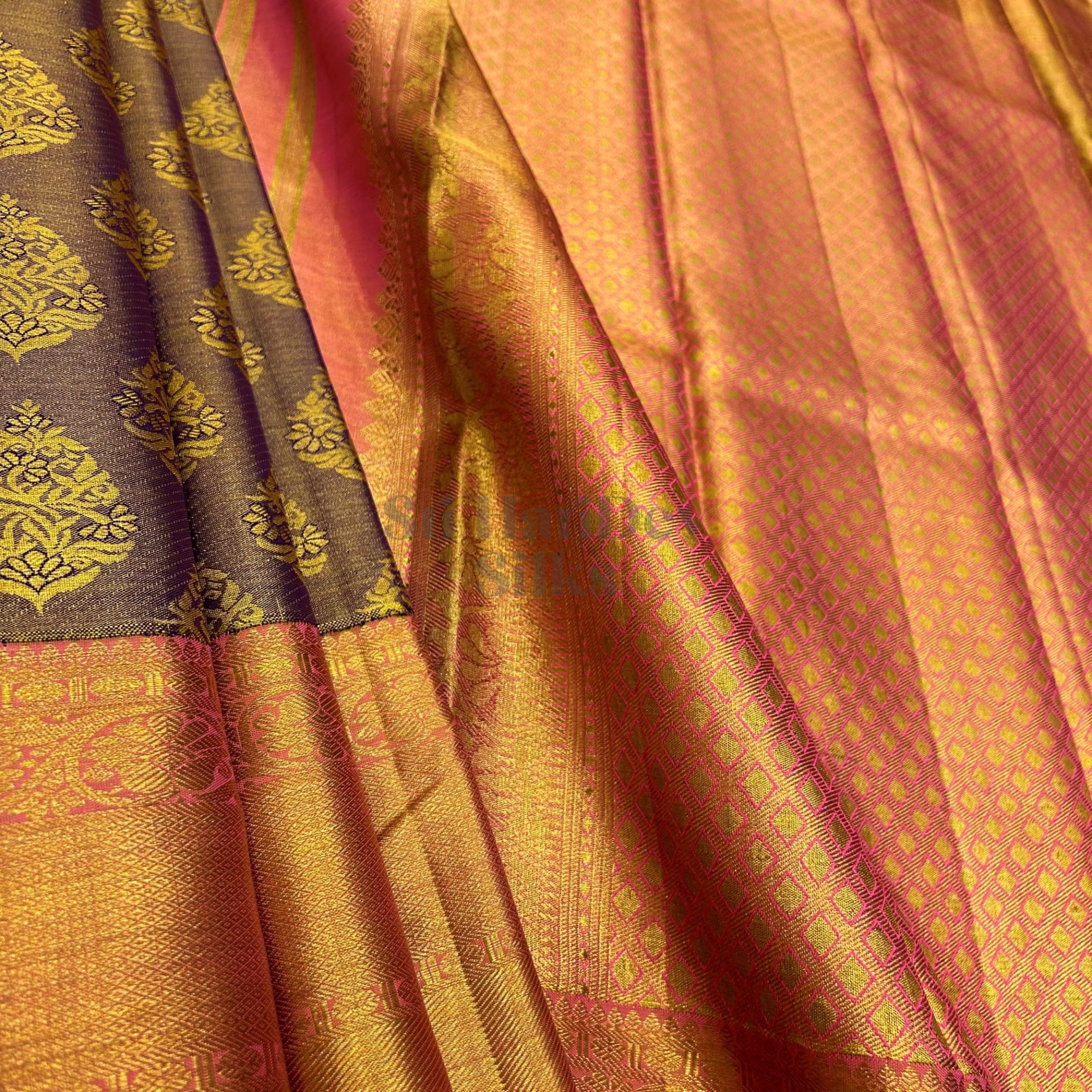 SHSNEW Kanchipuram Wedding Silk Sari