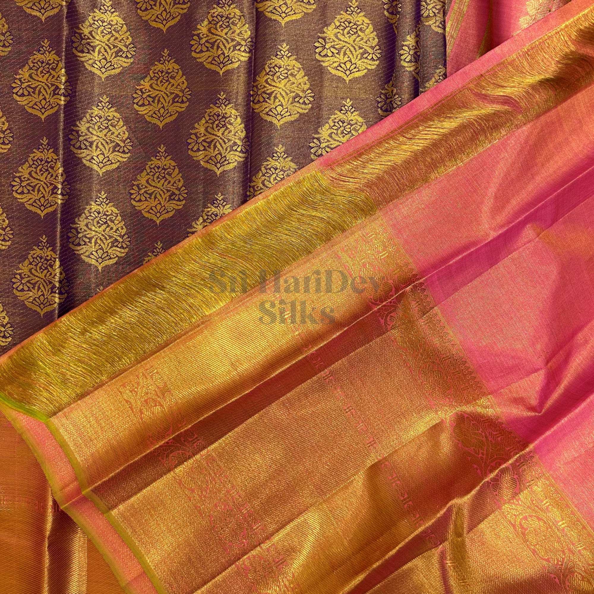SHSNEW Kanchipuram Wedding Silk Sari