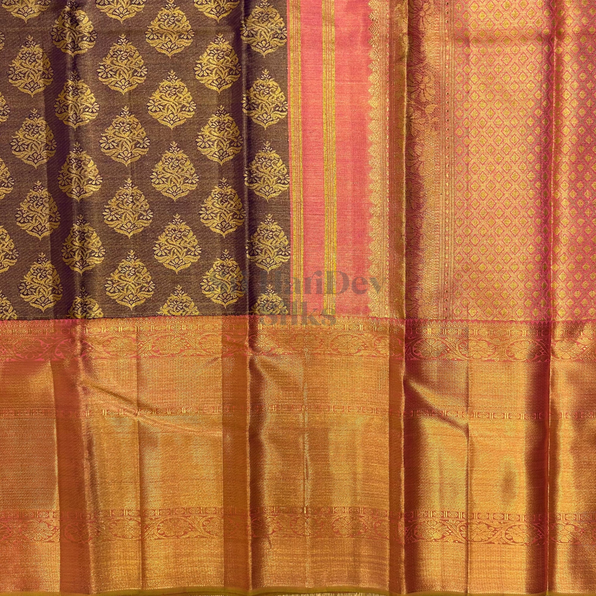 SHSNEW Kanchipuram Wedding Silk Sari