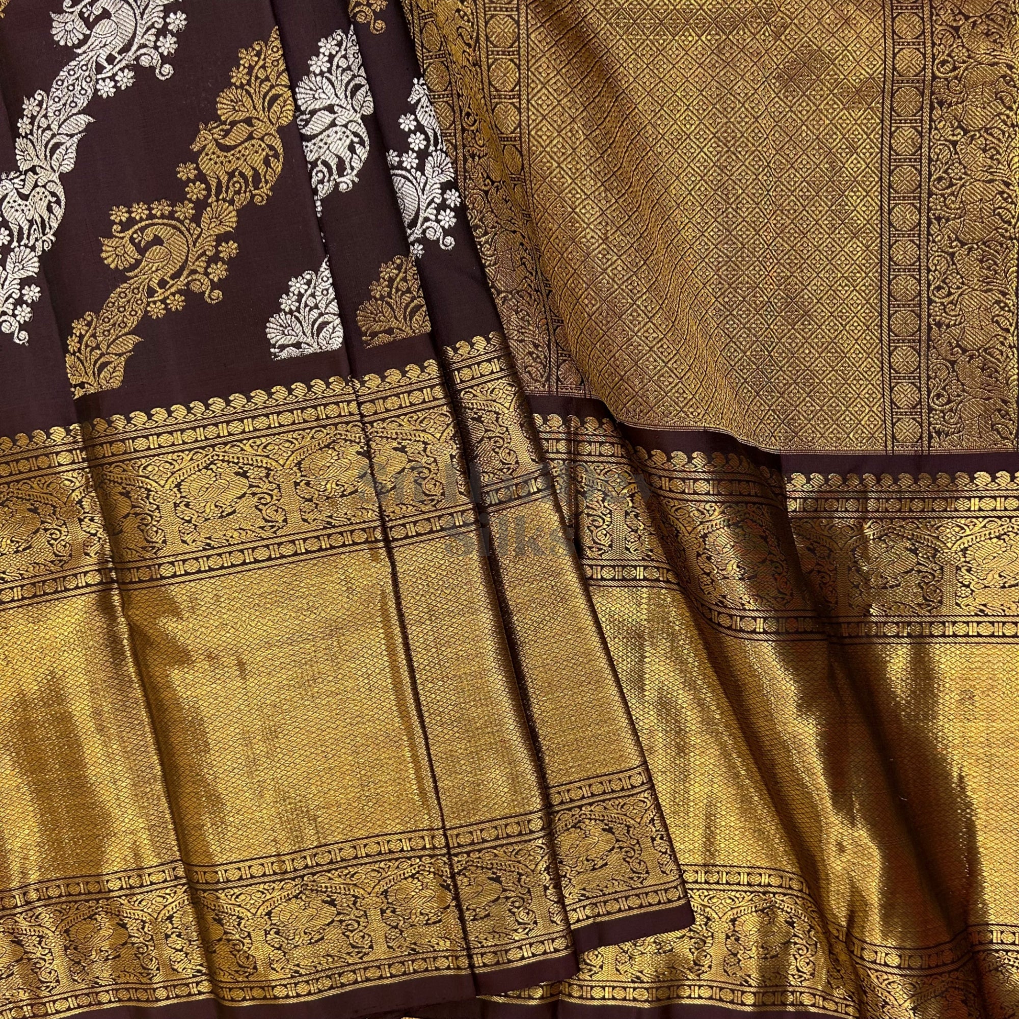 SHS8358 Kanchipuram Pure Handloom Silk Sari