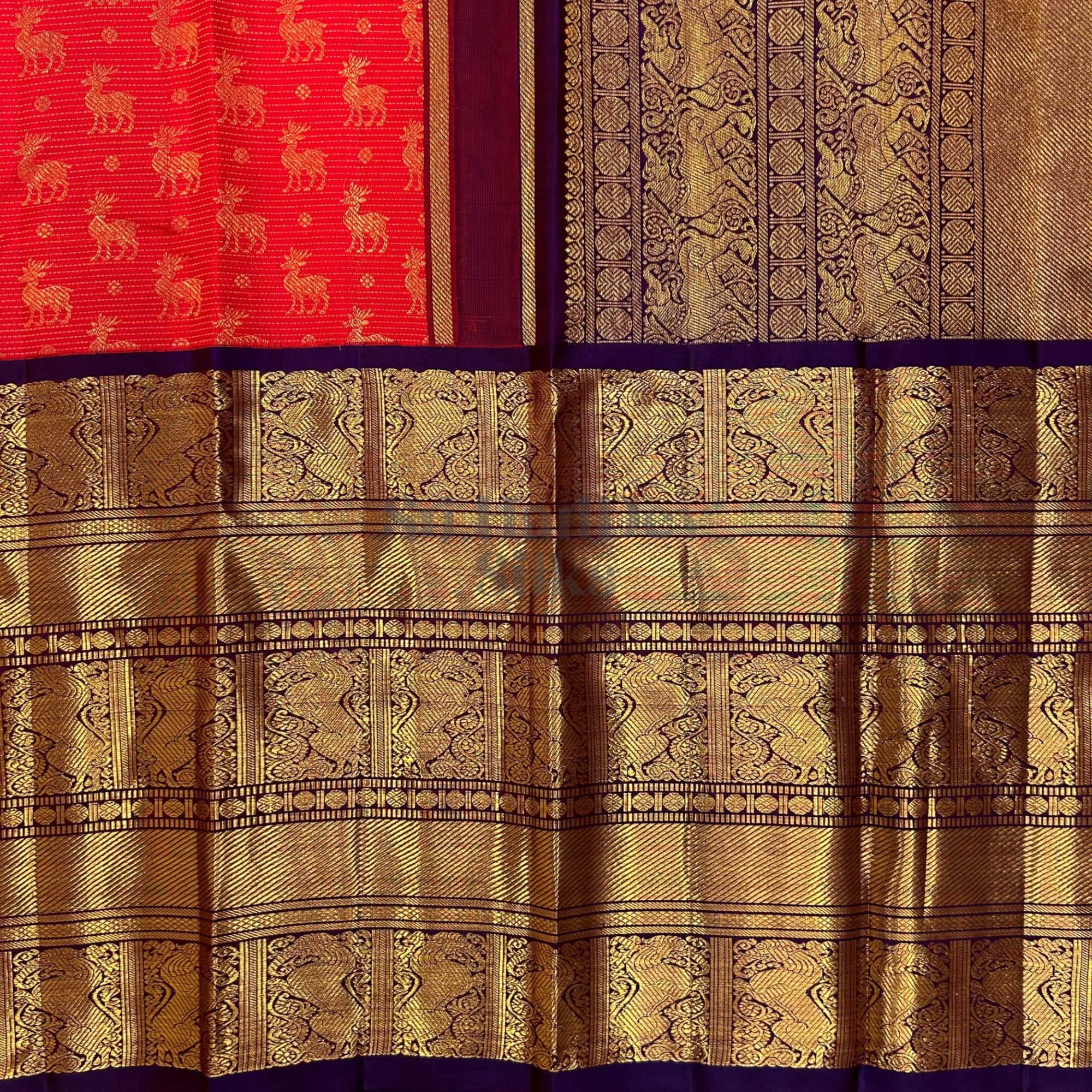 SHS8417 Kanchipuram Pure Handloom Silk Sari