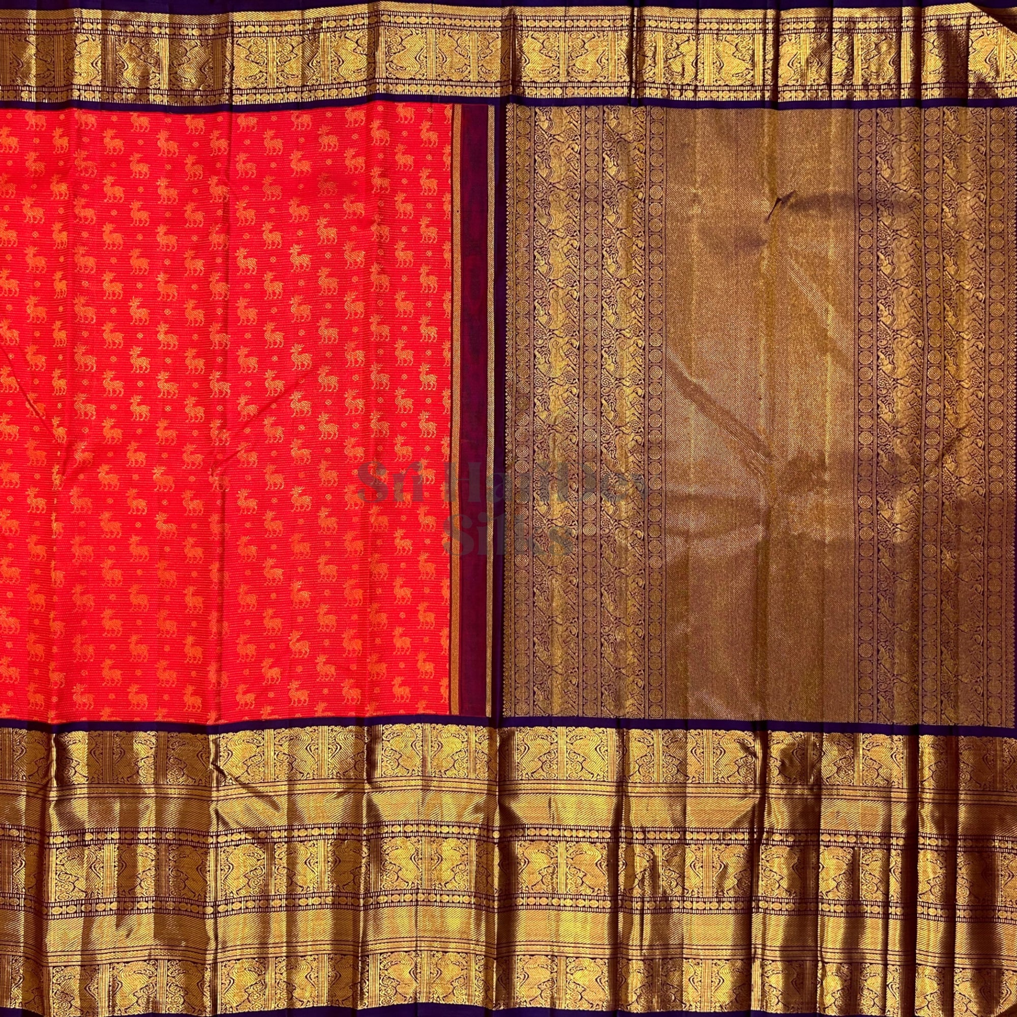 SHS8417 Kanchipuram Pure Handloom Silk Sari