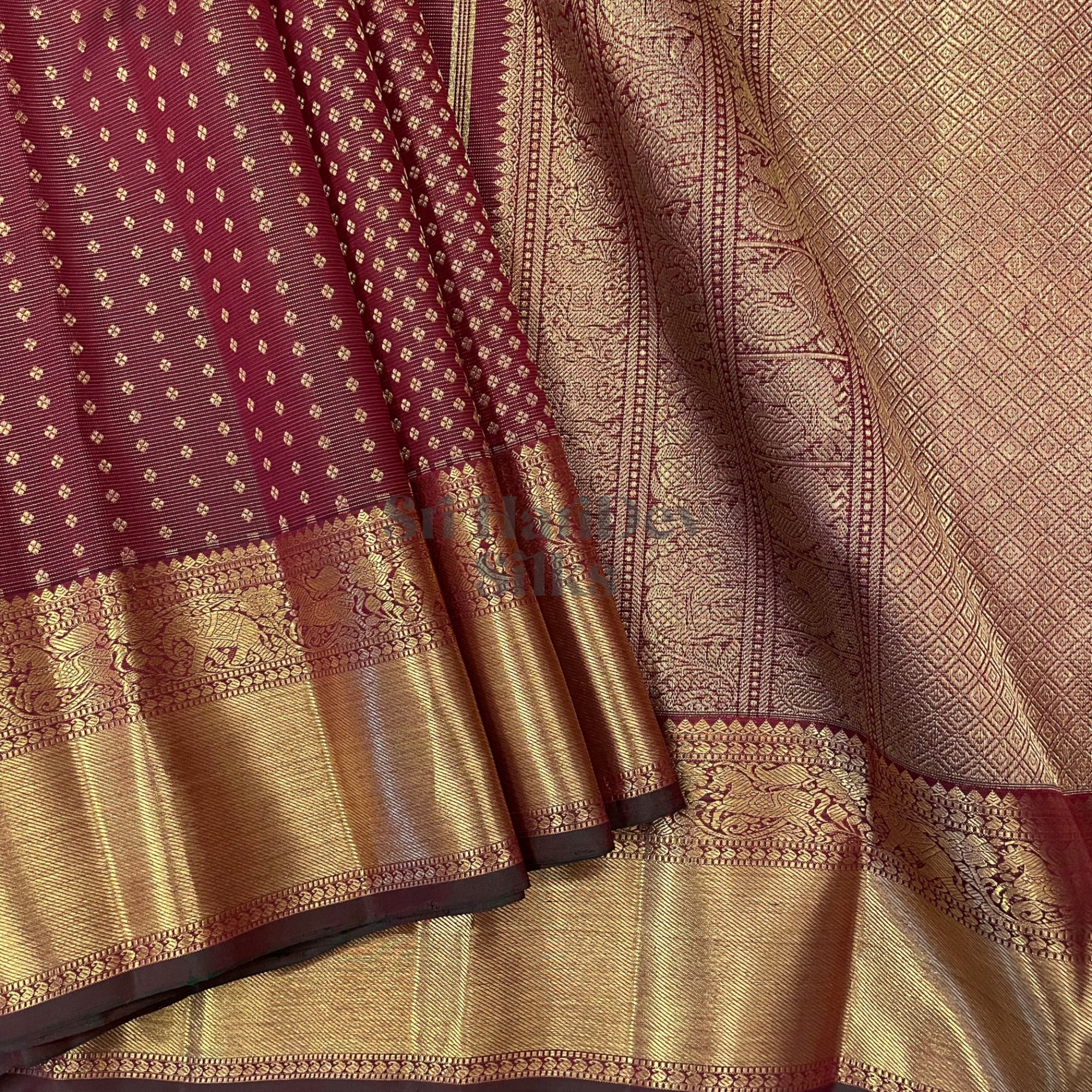 SHS6776 Kanchipuram Pure Handloom Silk Sari
