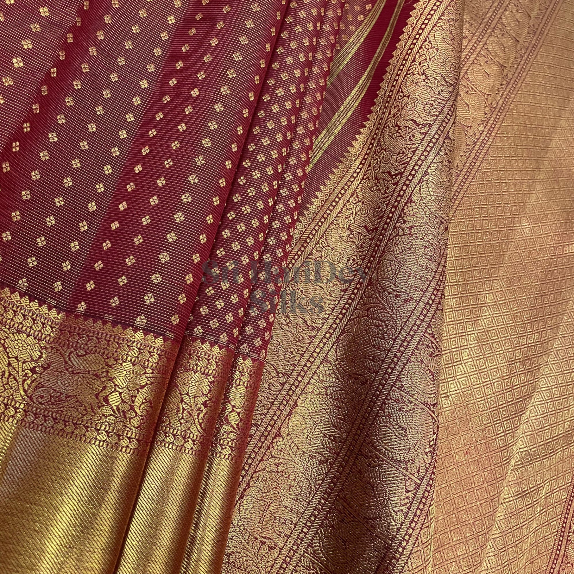 SHS6776 Kanchipuram Pure Handloom Silk Sari
