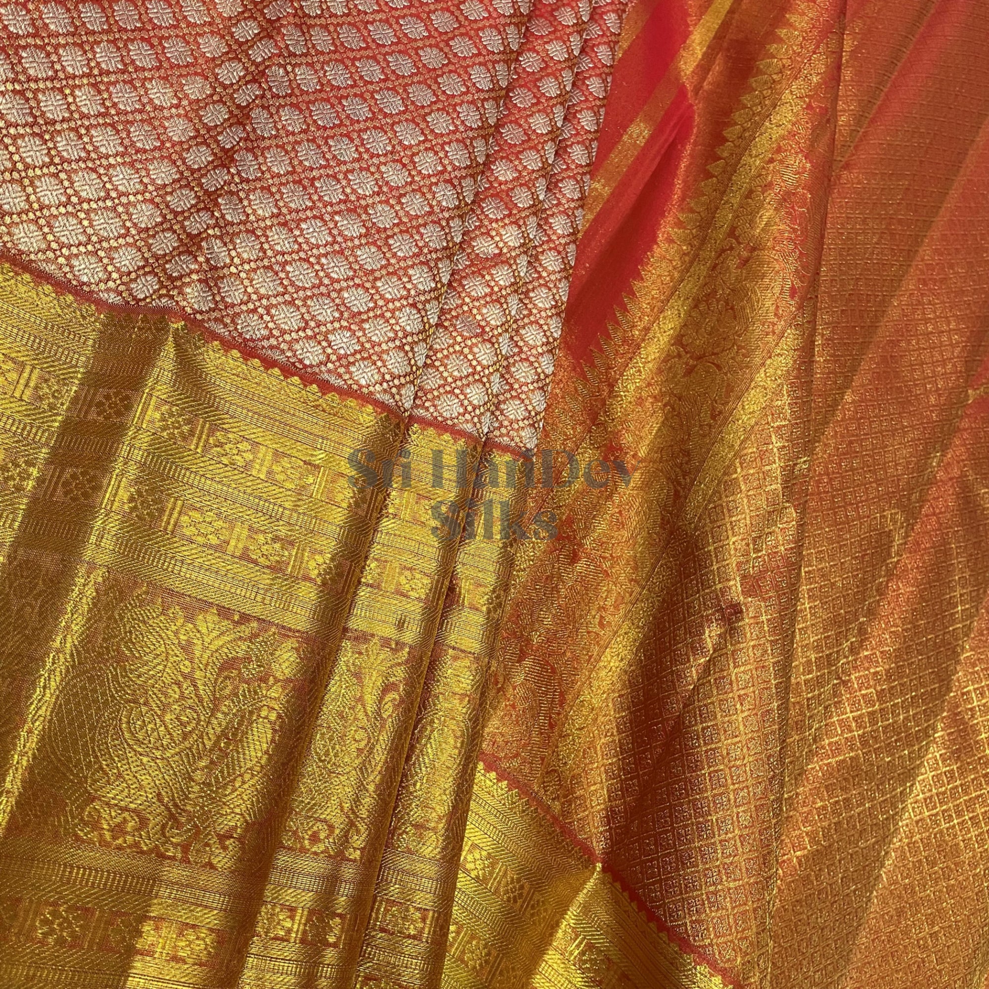 SHS6786 Kanchipuram Wedding Silk Sari