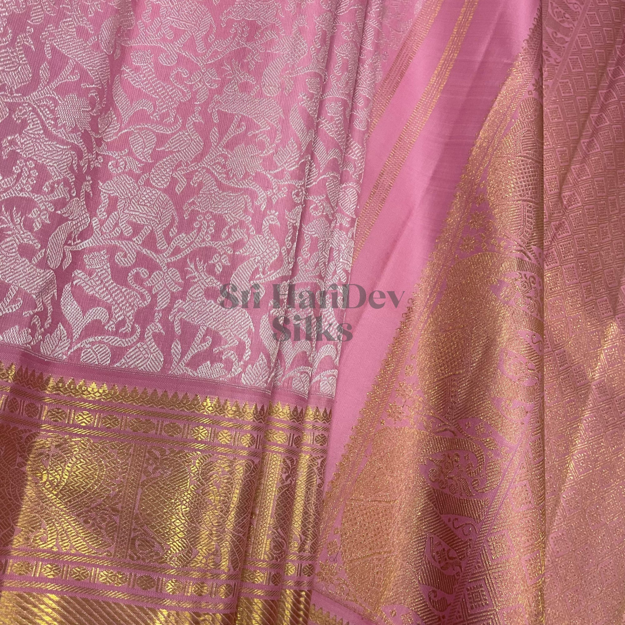 SHS6913 Kanchipuram Pure Handloom Silk Sari
