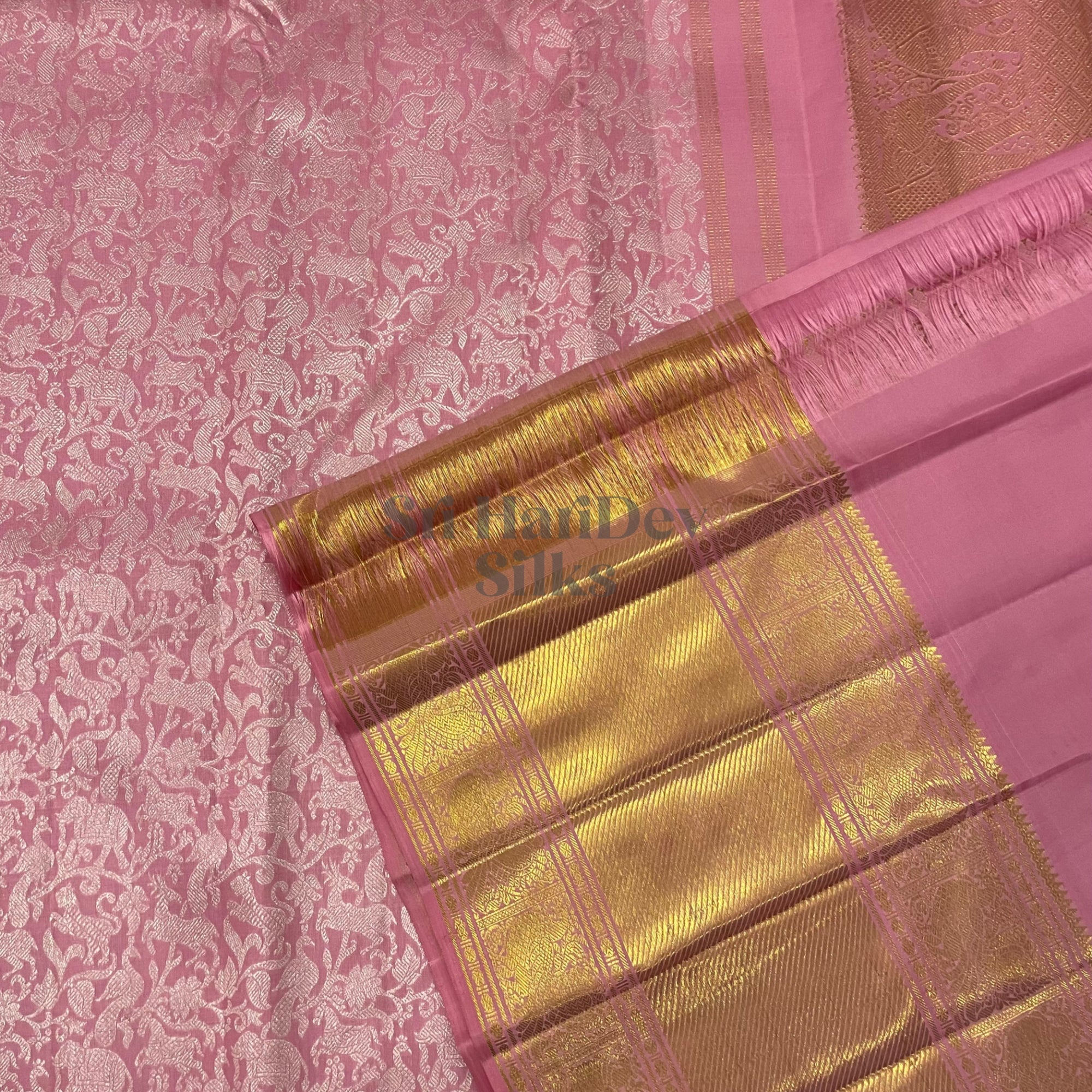 SHS6913 Kanchipuram Pure Handloom Silk Sari