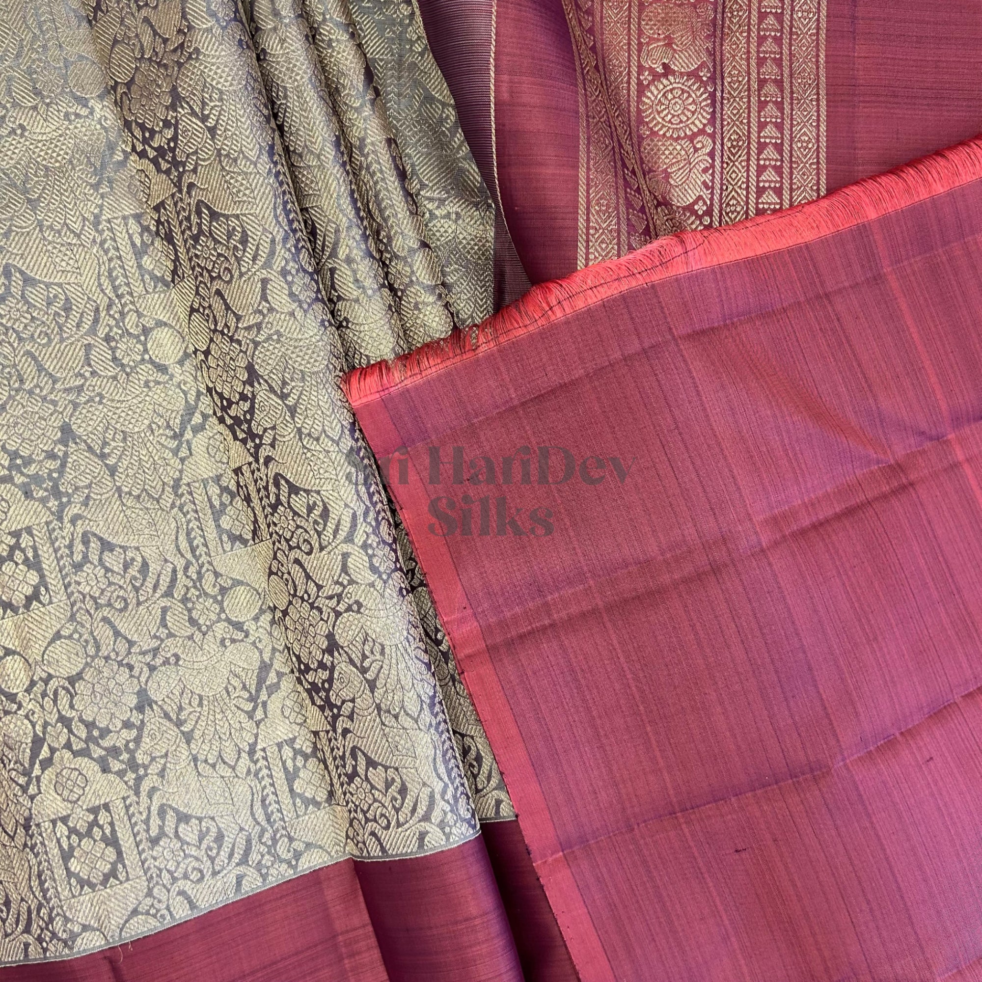 SHS8480 Kanchipuram pure handloom Silk Sari