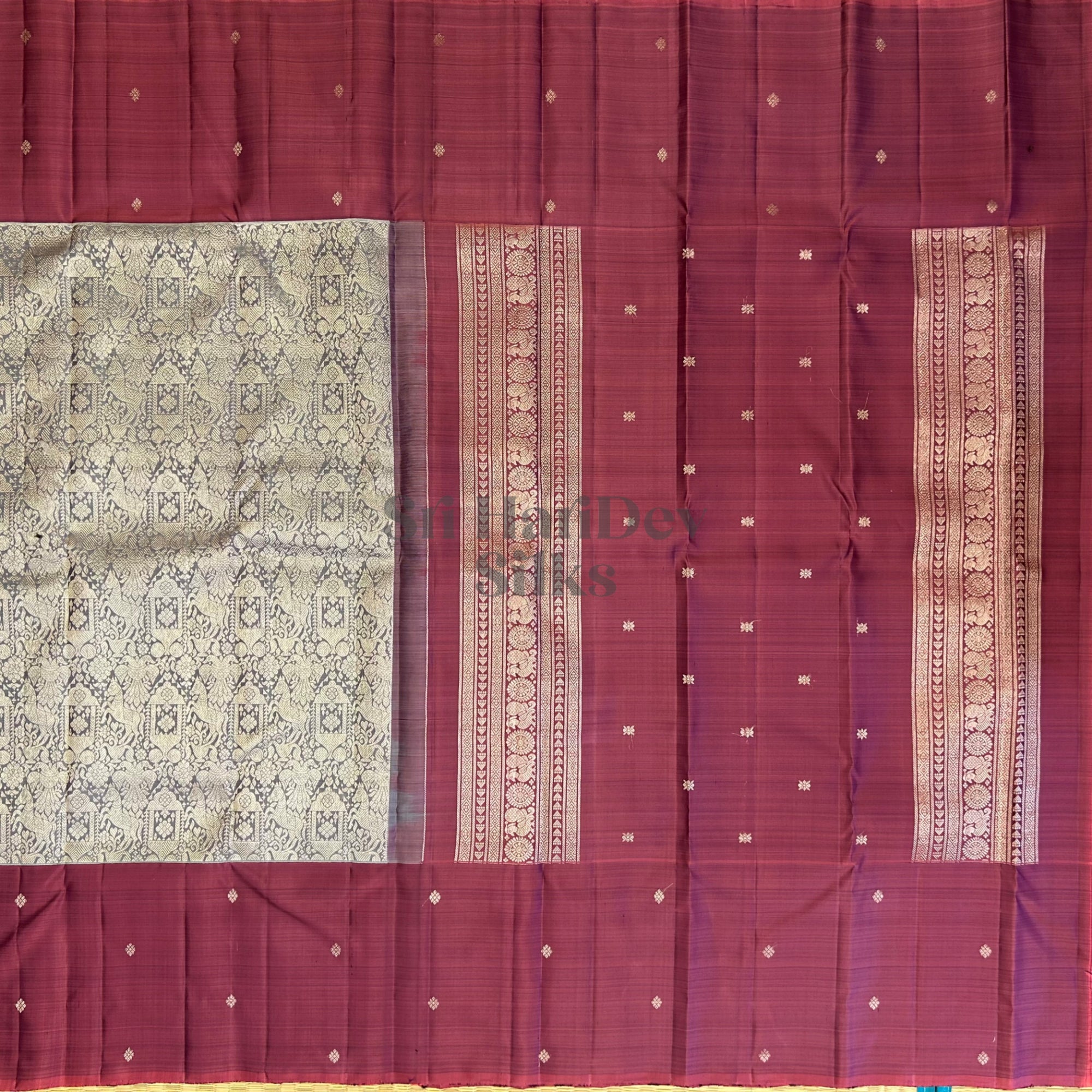 SHS8480 Kanchipuram pure handloom Silk Sari