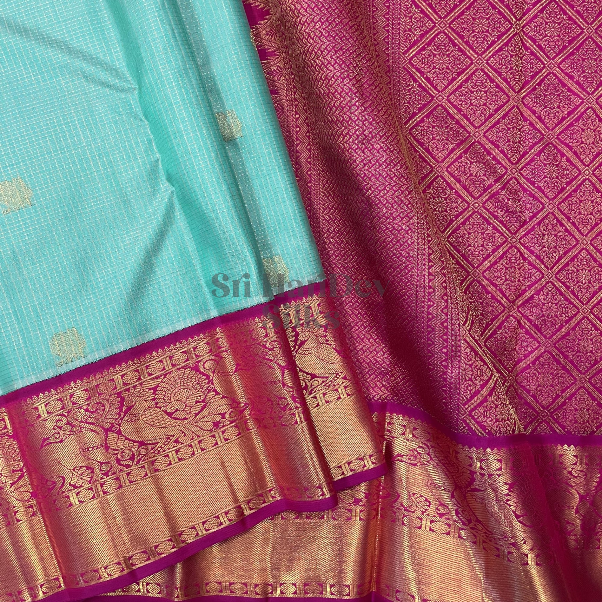 SHS7094 Kanchipuram Pure Handloom Silk Sari