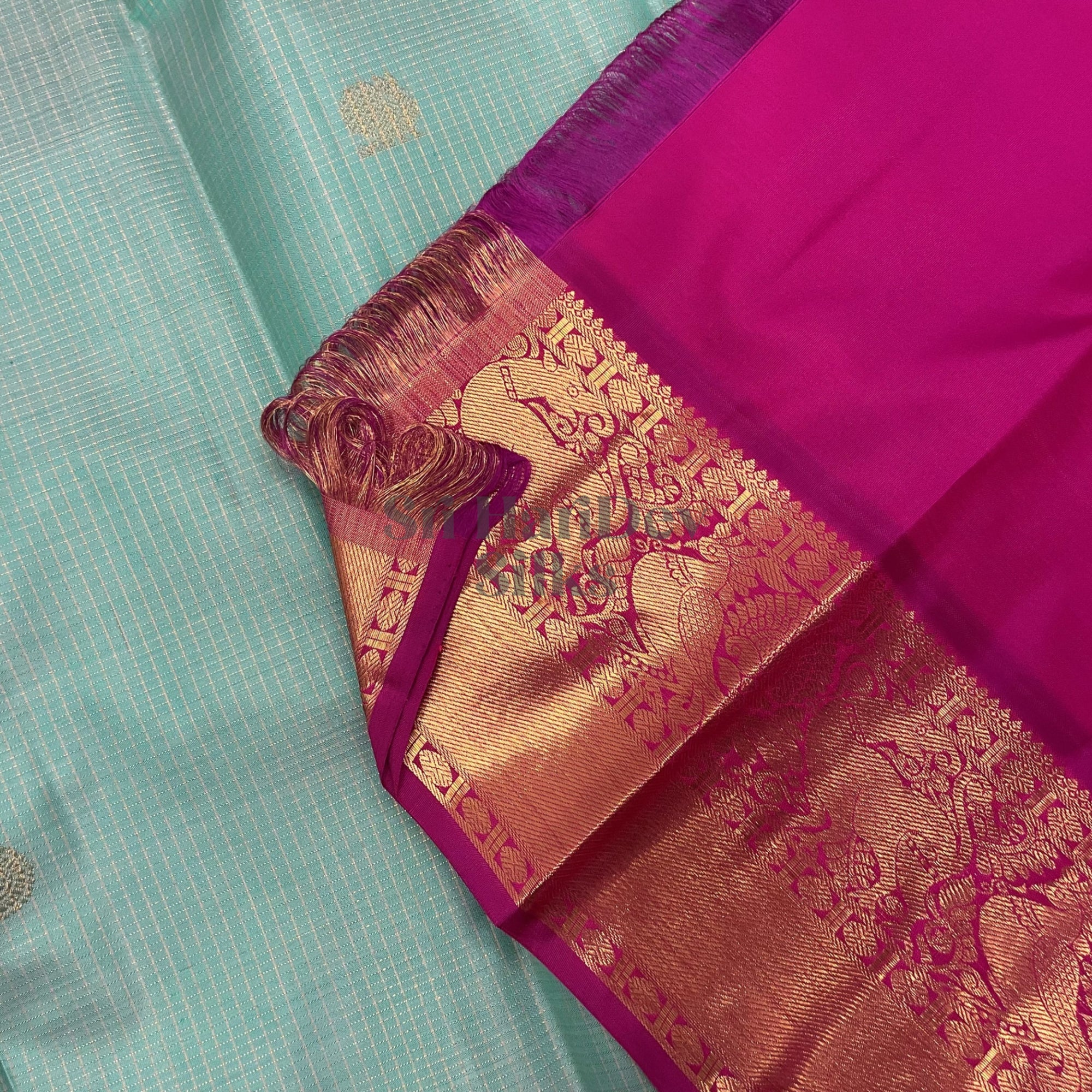 SHS7094 Kanchipuram Pure Handloom Silk Sari