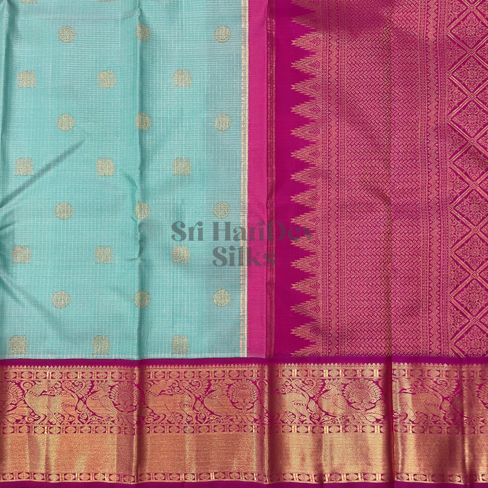SHS7094 Kanchipuram Pure Handloom Silk Sari