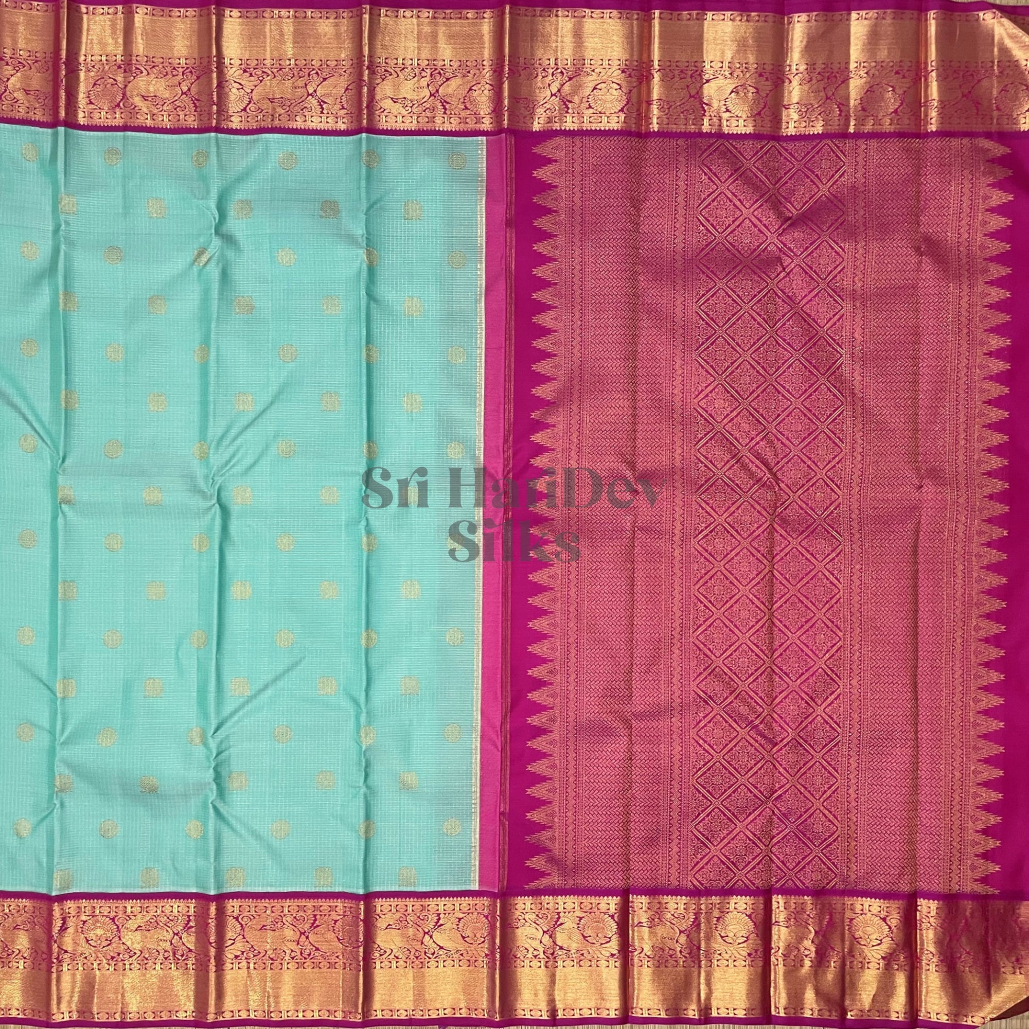 SHS7094 Kanchipuram Pure Handloom Silk Sari