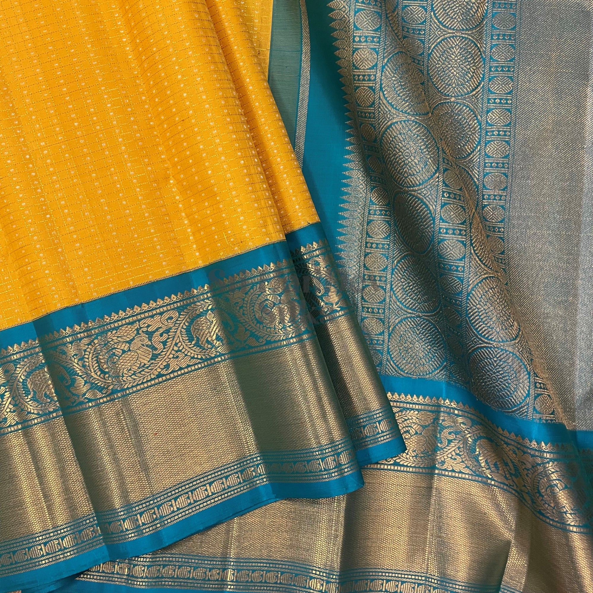 SHS6966 Kanchipuram Pure Handloom Silk Sari
