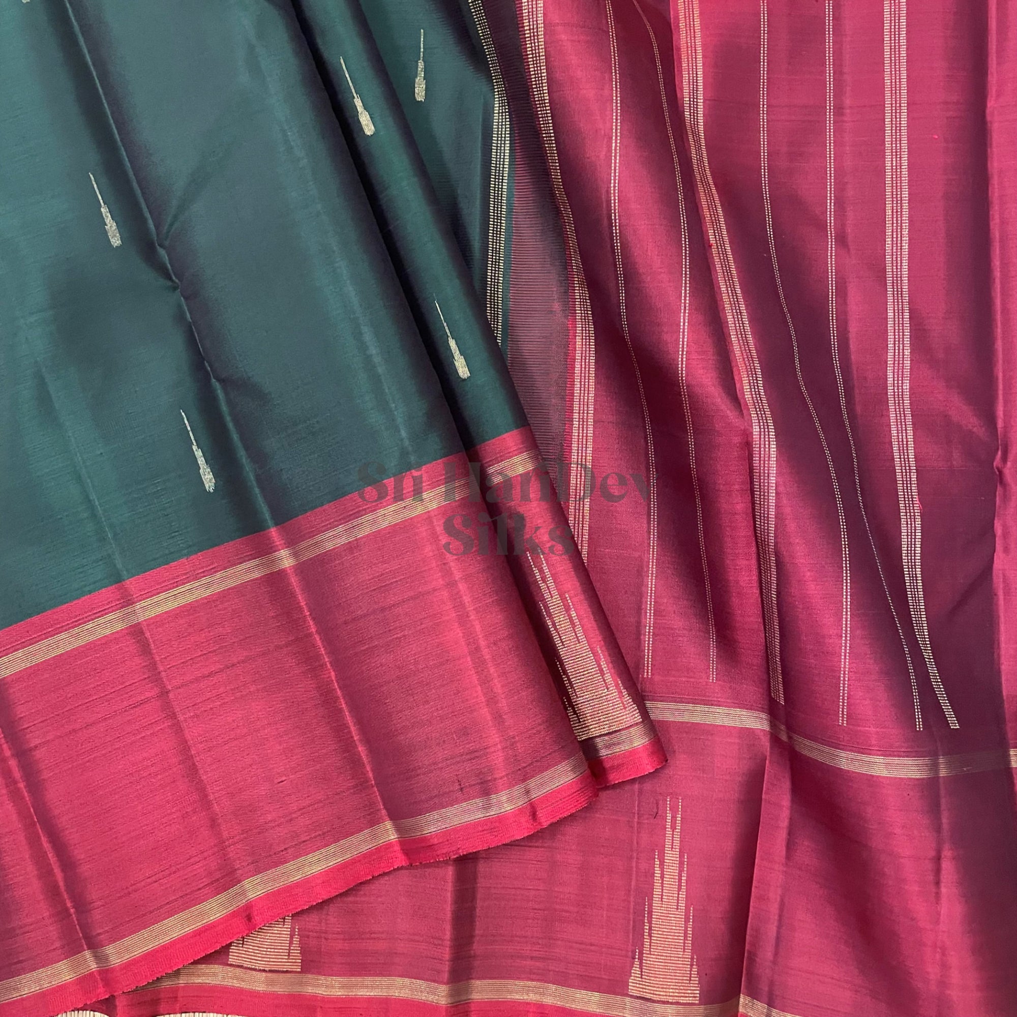 SHS6364 Kanchipuram Pure Handloom Silk Sari