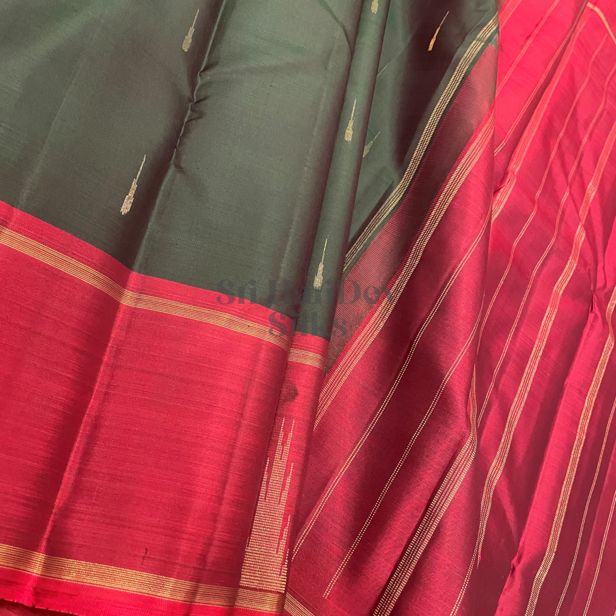 SHS6364 Kanchipuram Pure Handloom Silk Sari