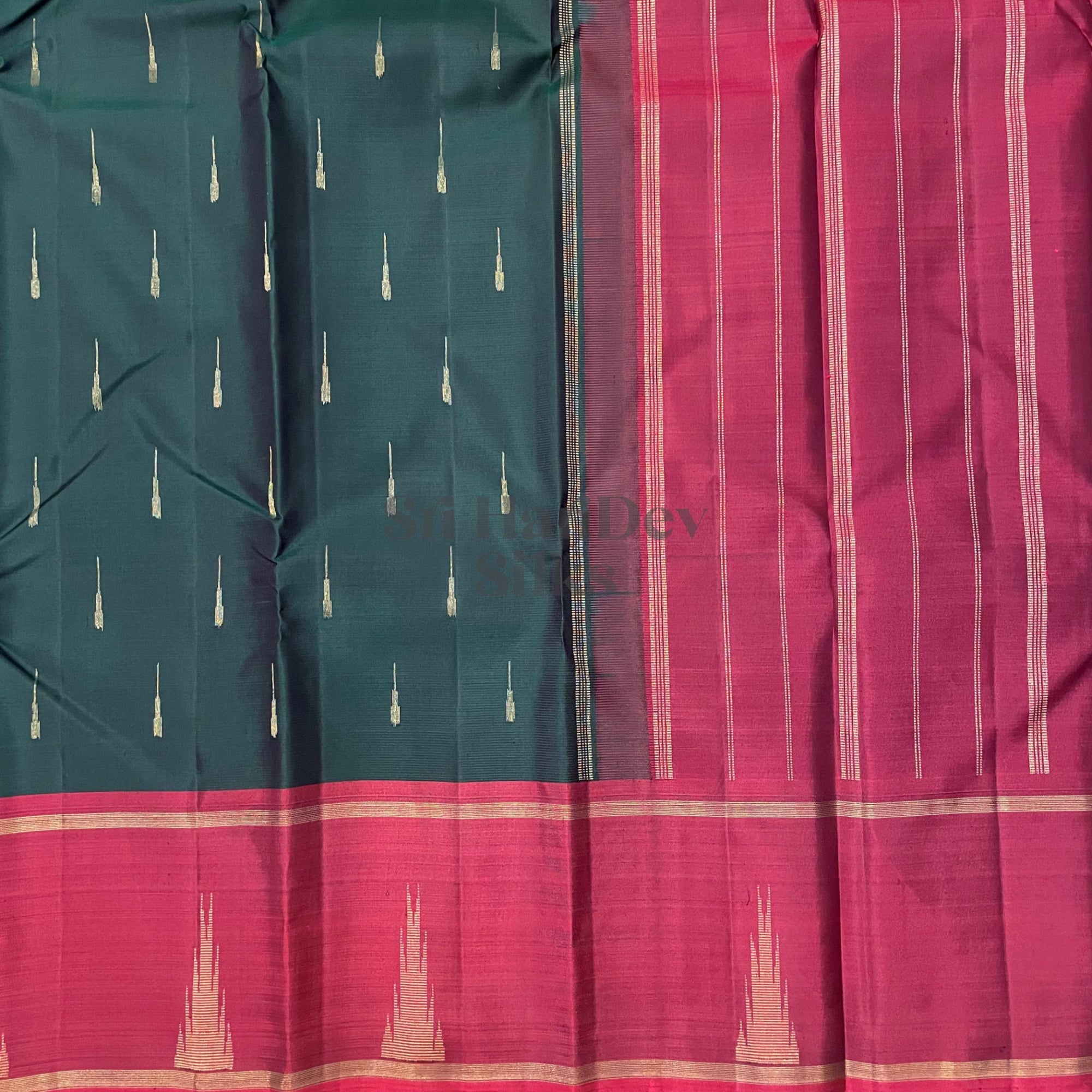 SHS6364 Kanchipuram Pure Handloom Silk Sari