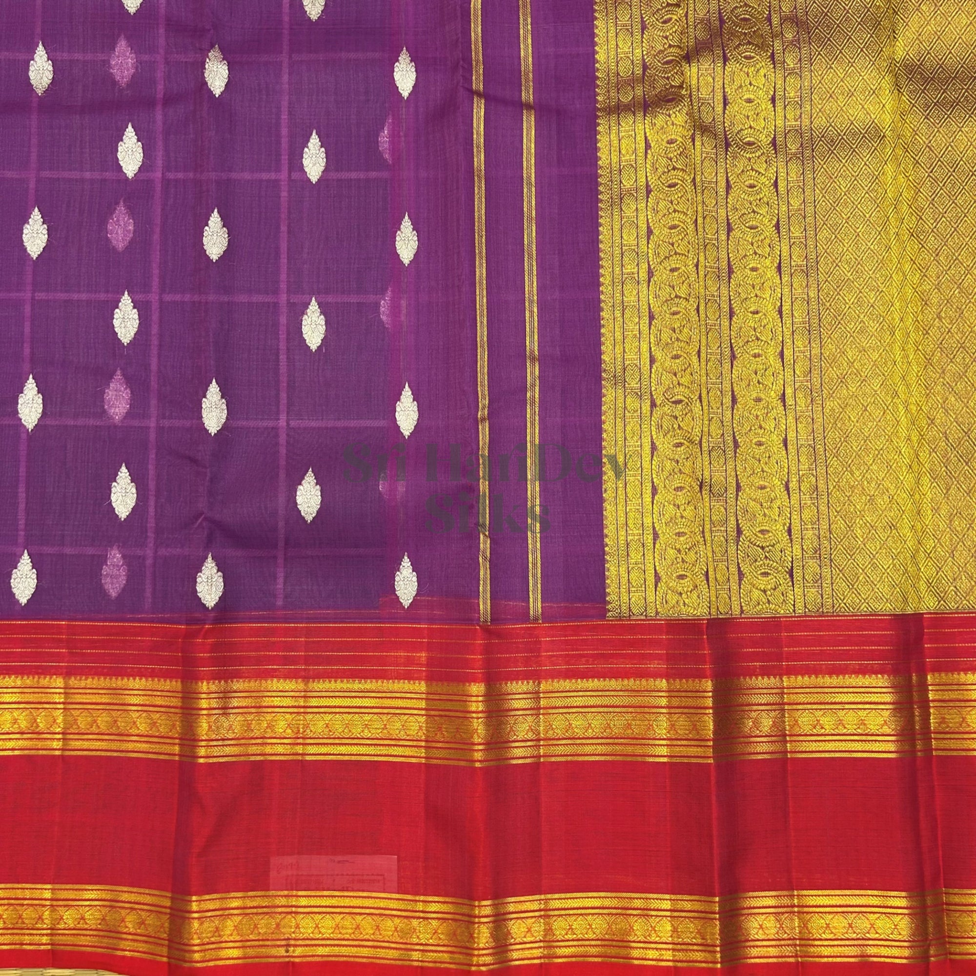 SHS8779 Kanchipuram Handloom Organza Silk Saree