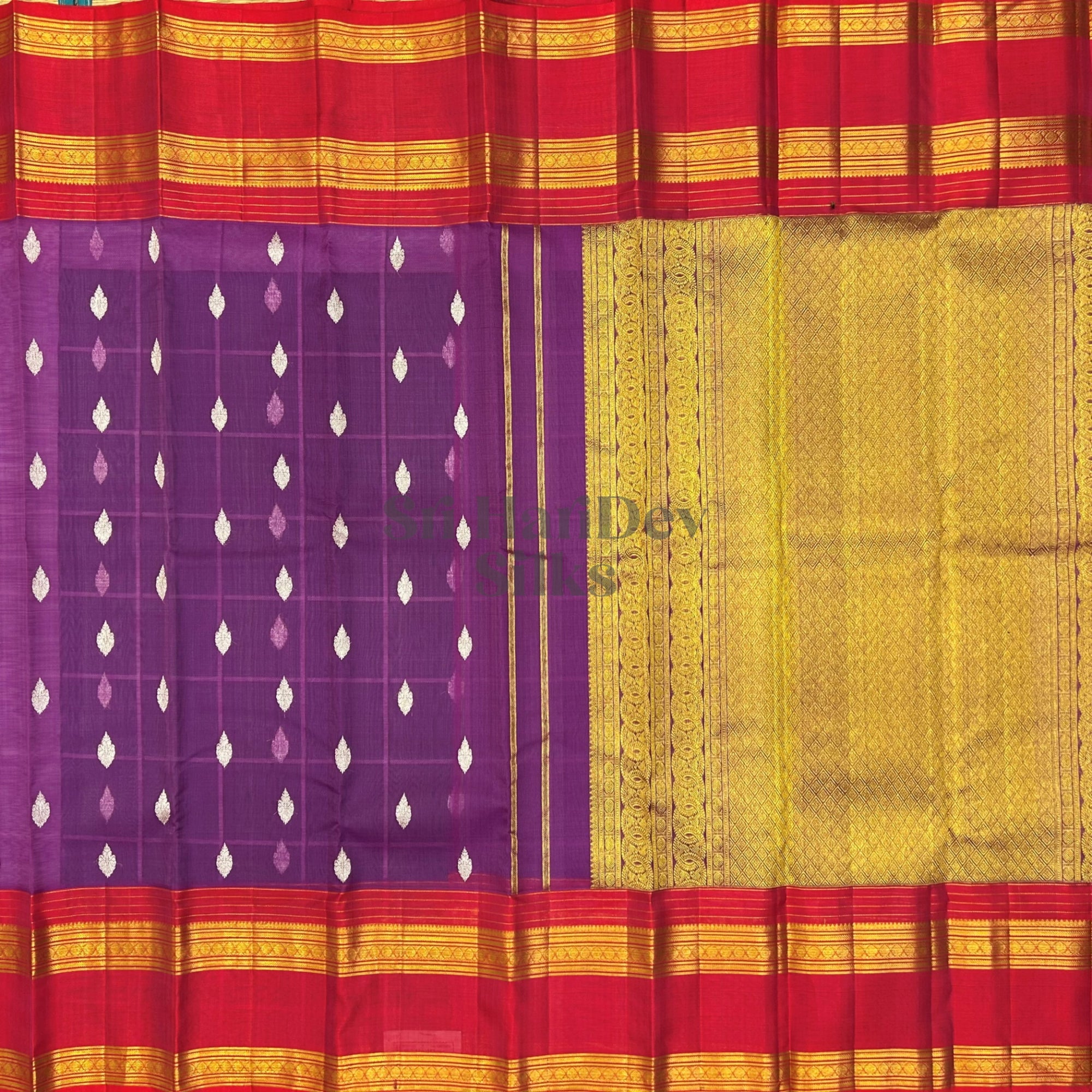 SHS8779 Kanchipuram Handloom Organza Silk Saree