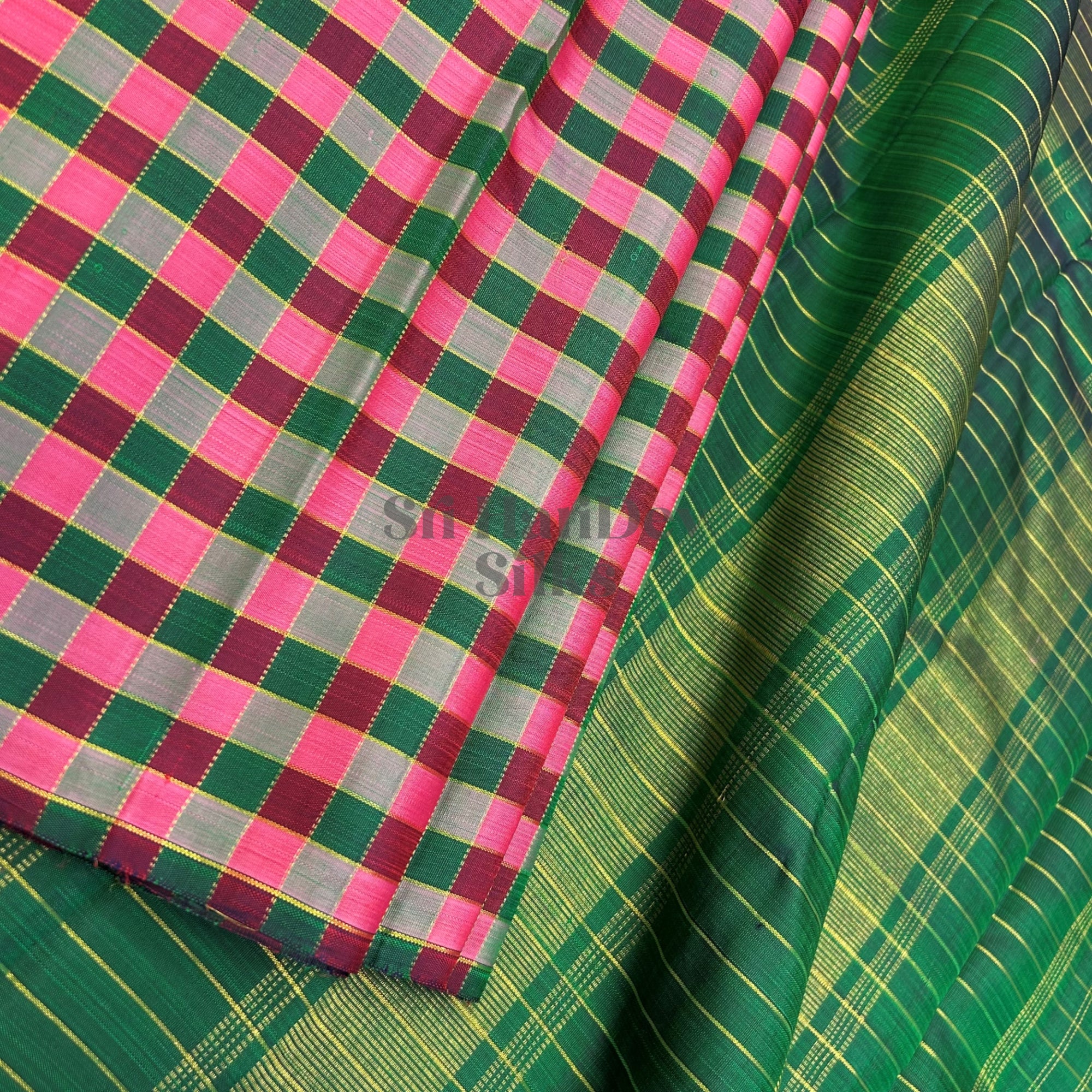SHS8992 Kanchipuram Pure Handloom Silk Sari