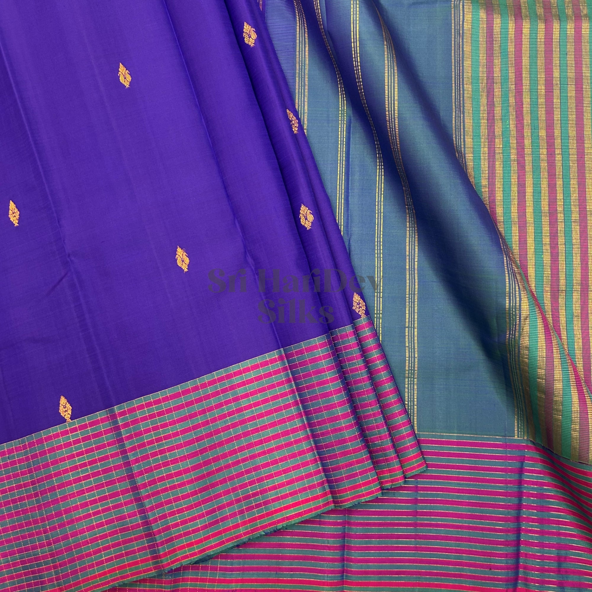 SHS8986 Kanchipuram Pure Handloom Silk Sari