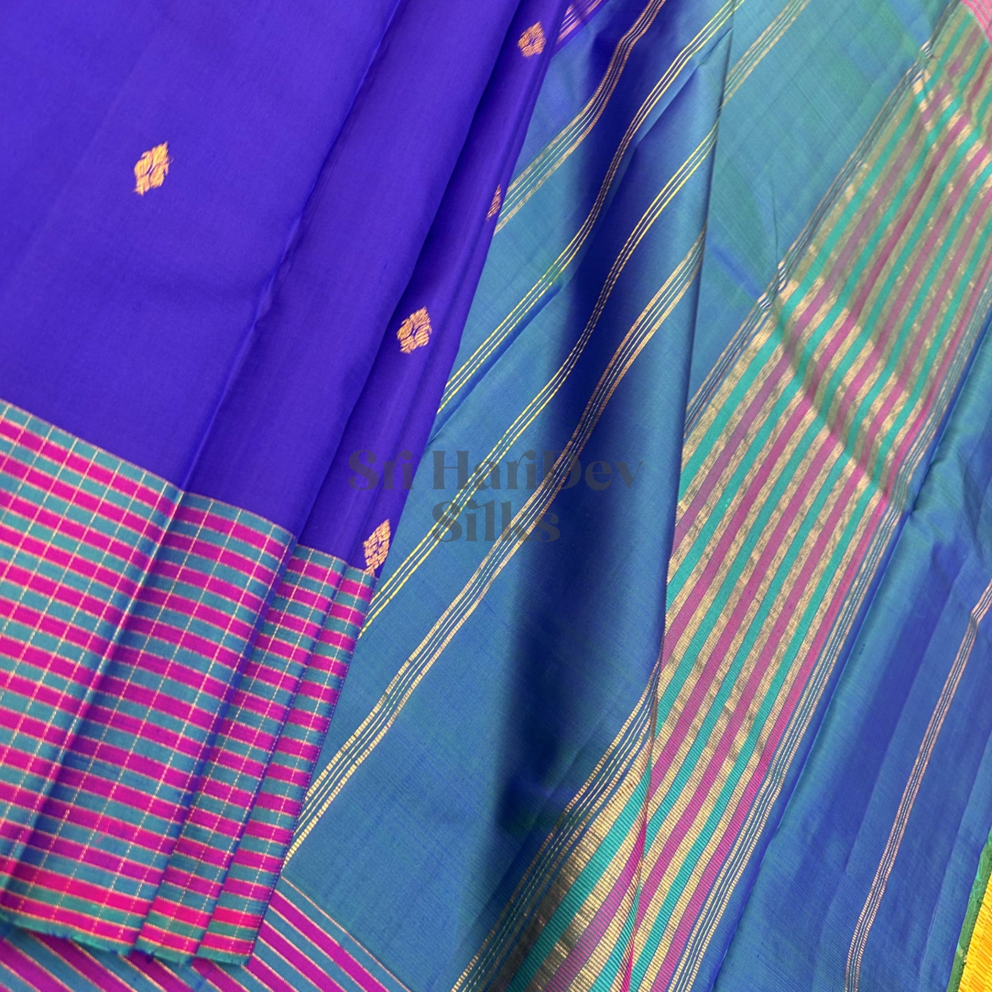 SHS8986 Kanchipuram Pure Handloom Silk Sari
