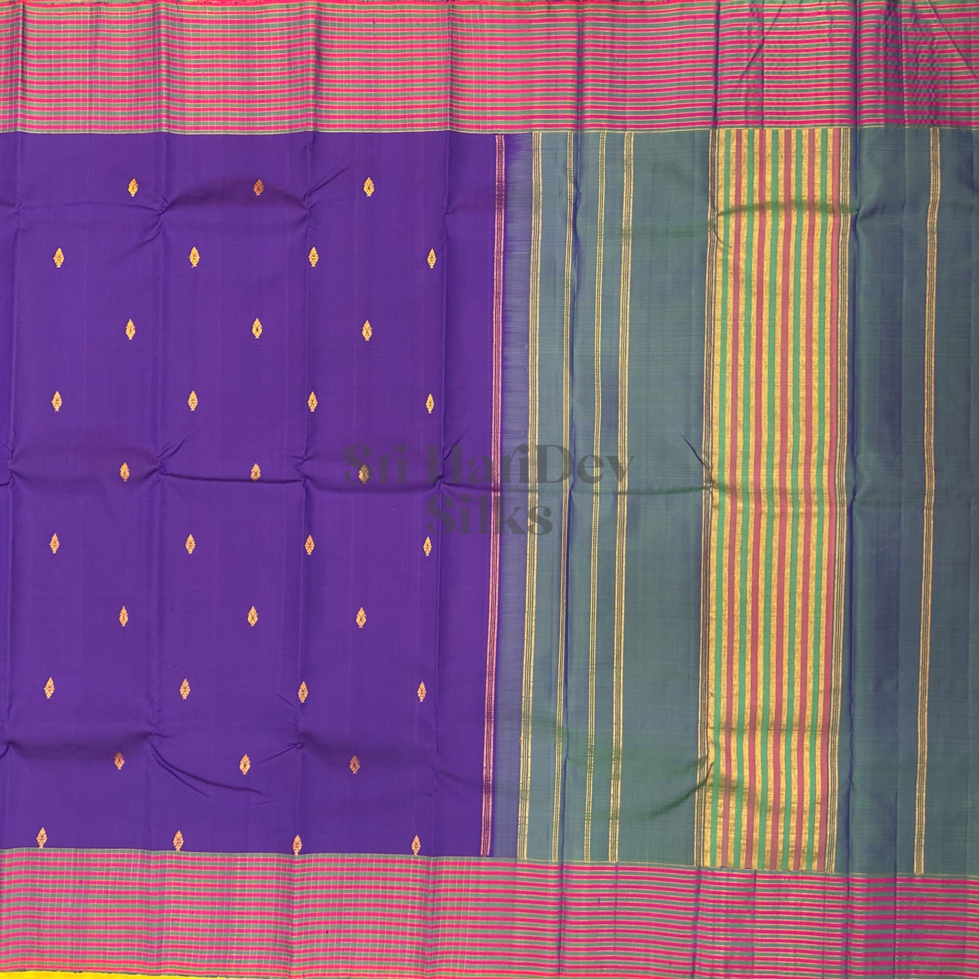 SHS8986 Kanchipuram Pure Handloom Silk Sari
