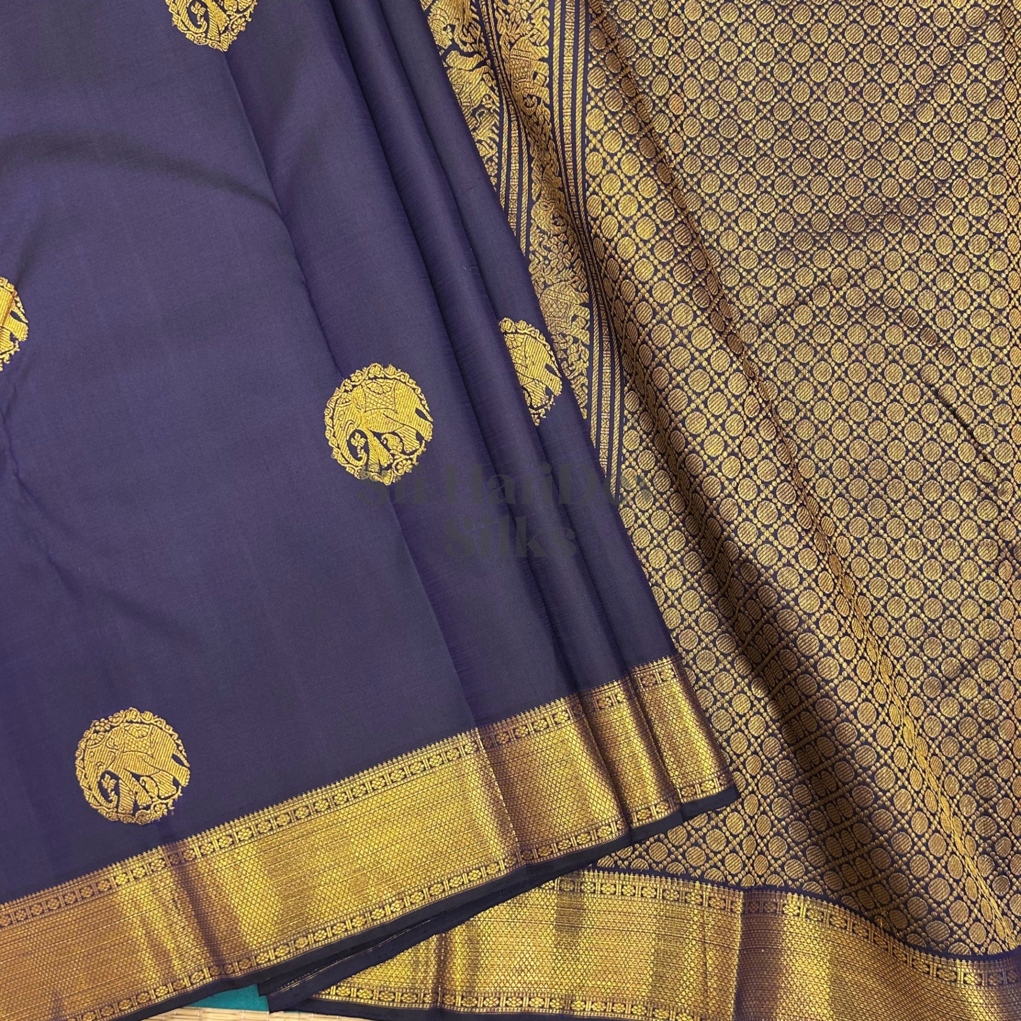 SHS8988 Kanchipuram Pure Handloom Silk Sari