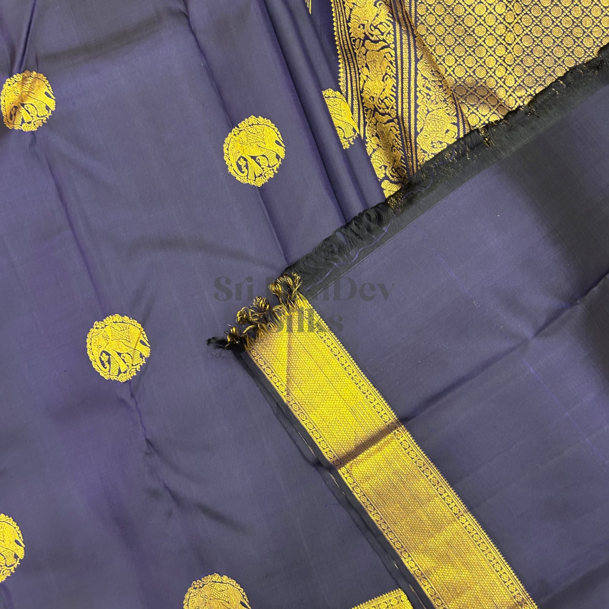 SHS8988 Kanchipuram Pure Handloom Silk Sari