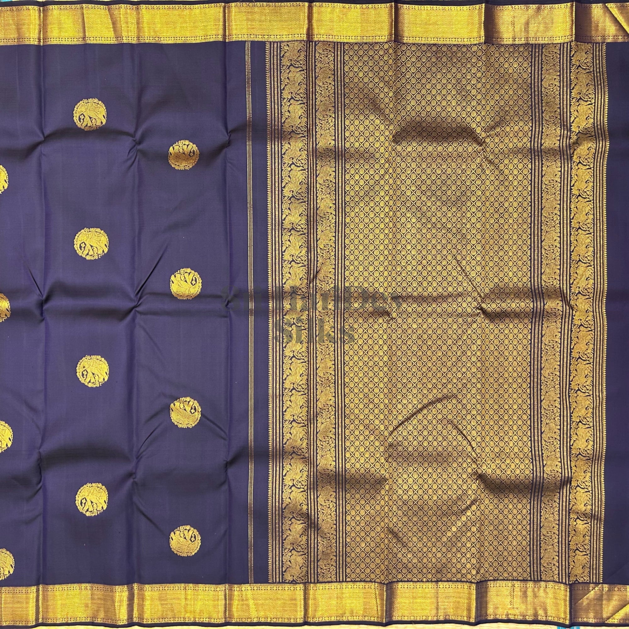SHS8988 Kanchipuram Pure Handloom Silk Sari