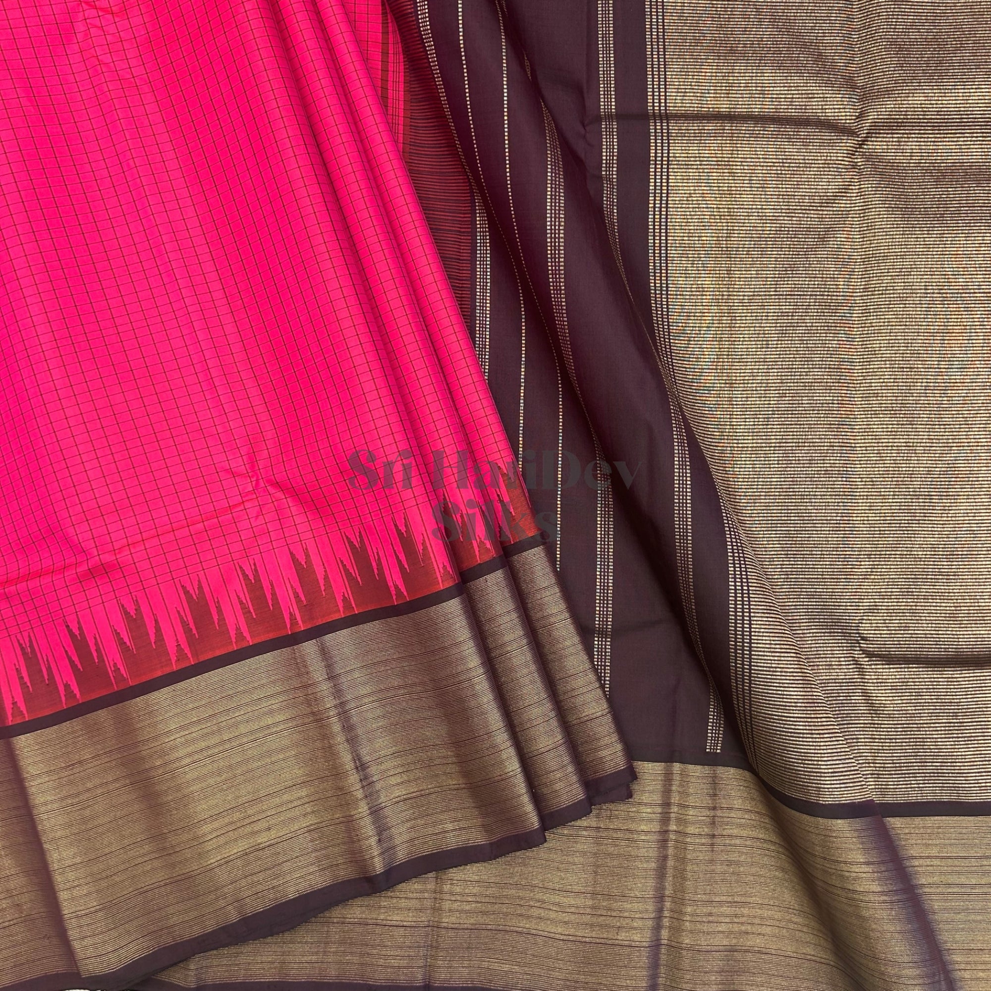 SHS8980 Kanchipuram Pure Handloom Silk Sari