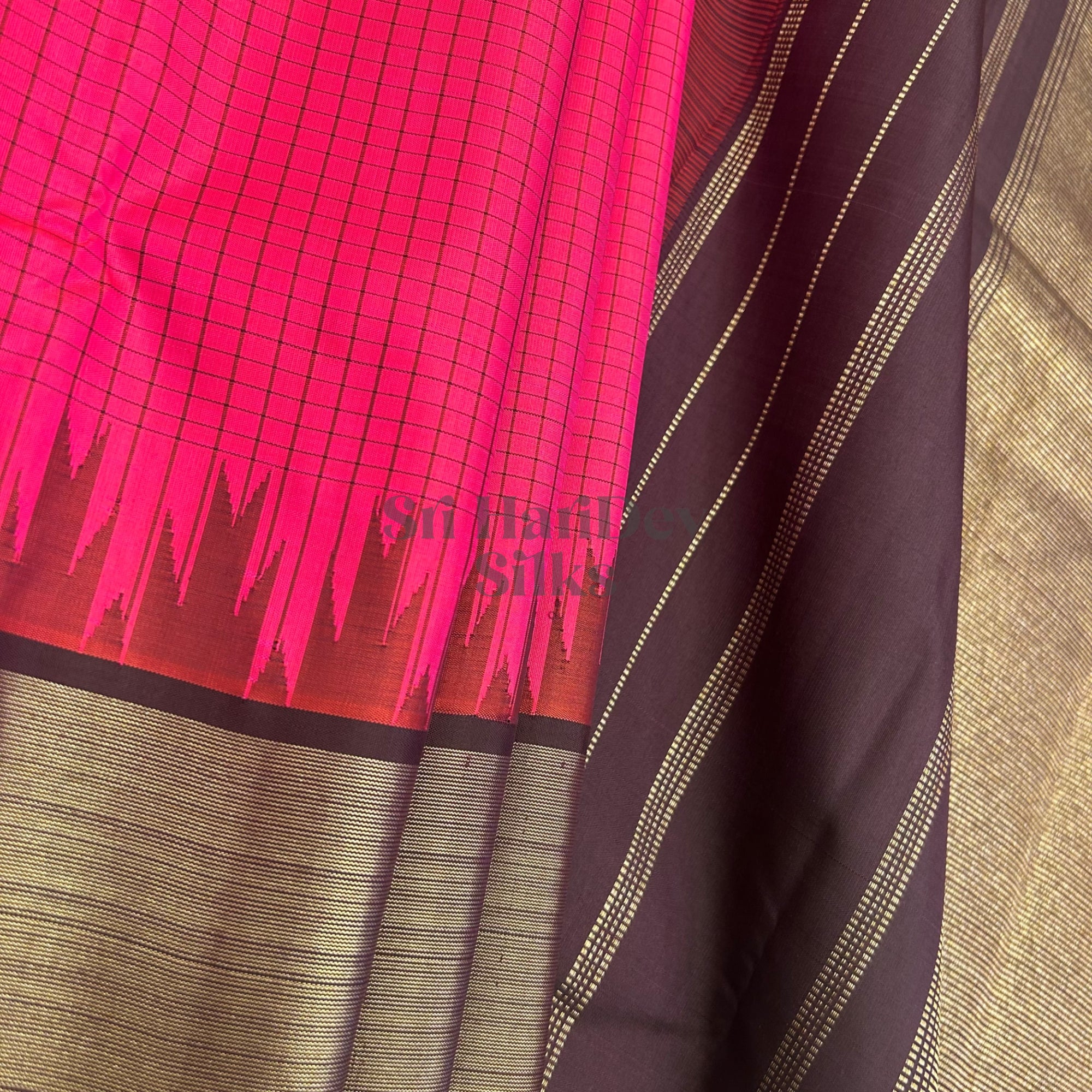 SHS8980 Kanchipuram Pure Handloom Silk Sari