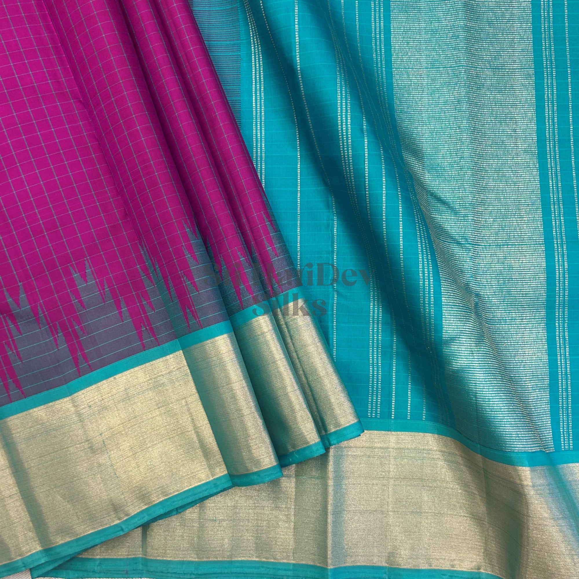 SHS8979 Kanchipuram Pure Handloom Silk Sari